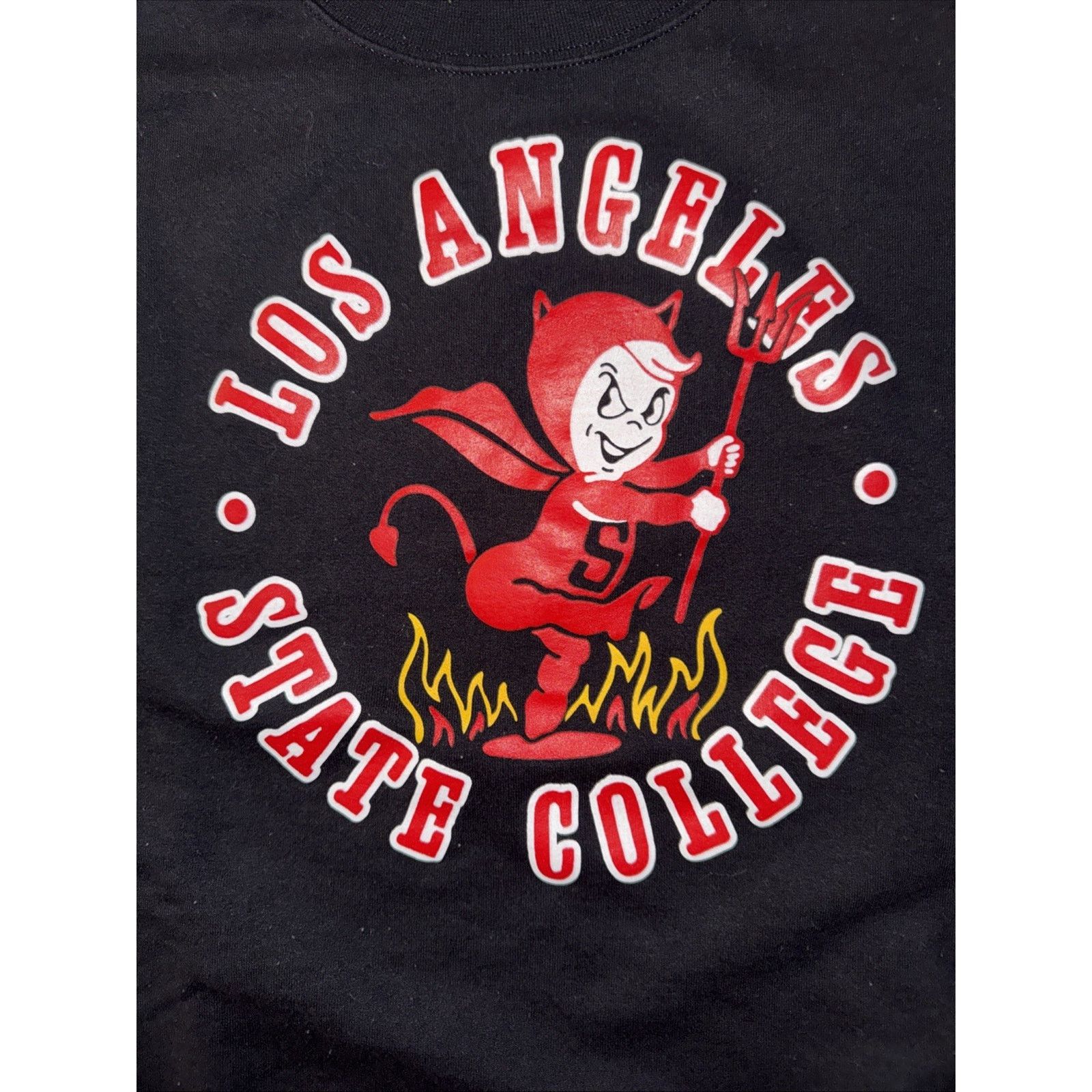Champion × Vintage Champion Los Angeles State College Crewneck Black XL 24x28 Size US XL / EU 56 / 4 - 2 Thumbnail