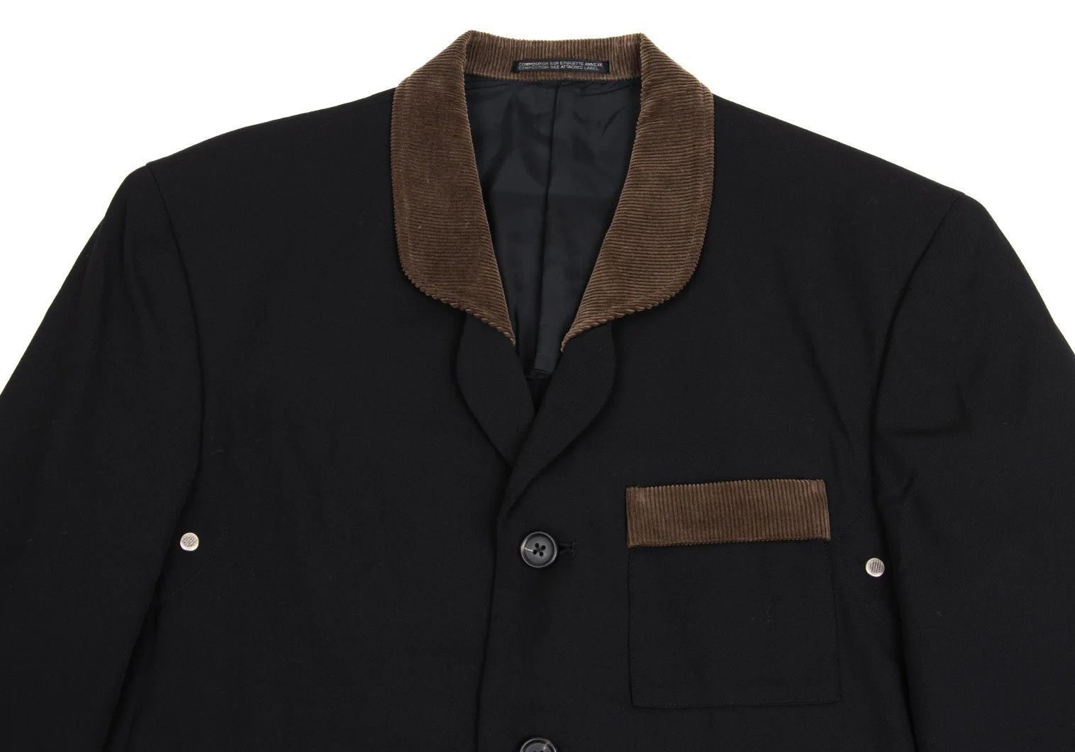 Yohji Yamamoto Yohji Yamamoto Corduroy Wool Gabardine Set Up Size US M / EU 48-50 / 2 - 3 Thumbnail