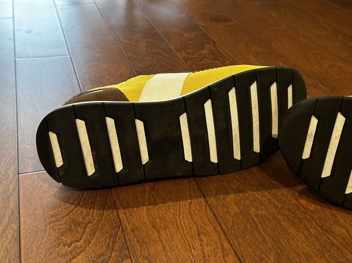 Hugo Boss Hugo Boss Titanium Running Sneakers Yellow Textured Knit Size US 9.5 / EU 42-43 - 5 Thumbnail