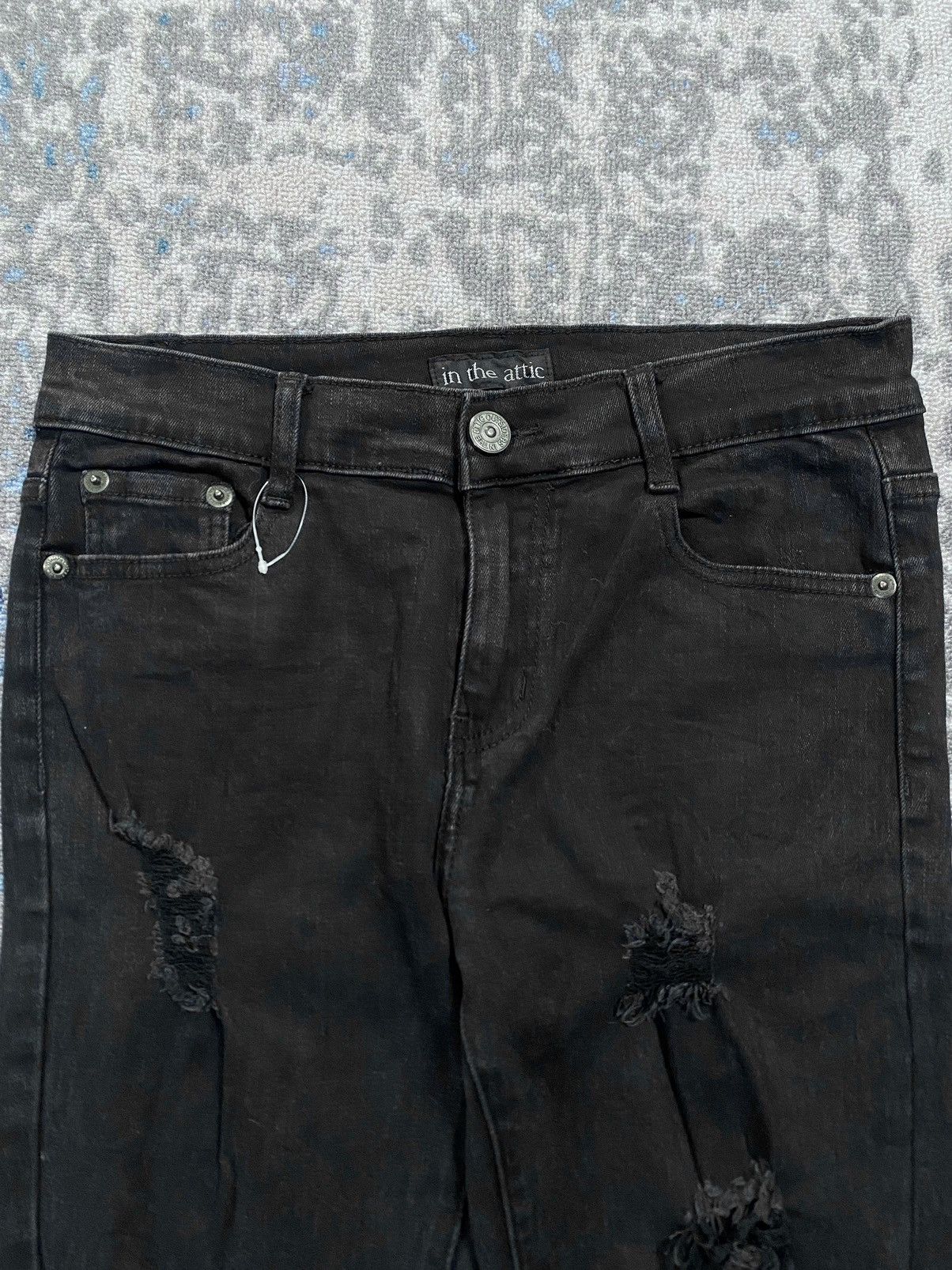 In The Attic In the attic distressed punk gothic denim jeans Size US 30 / EU 46 - 5 Thumbnail