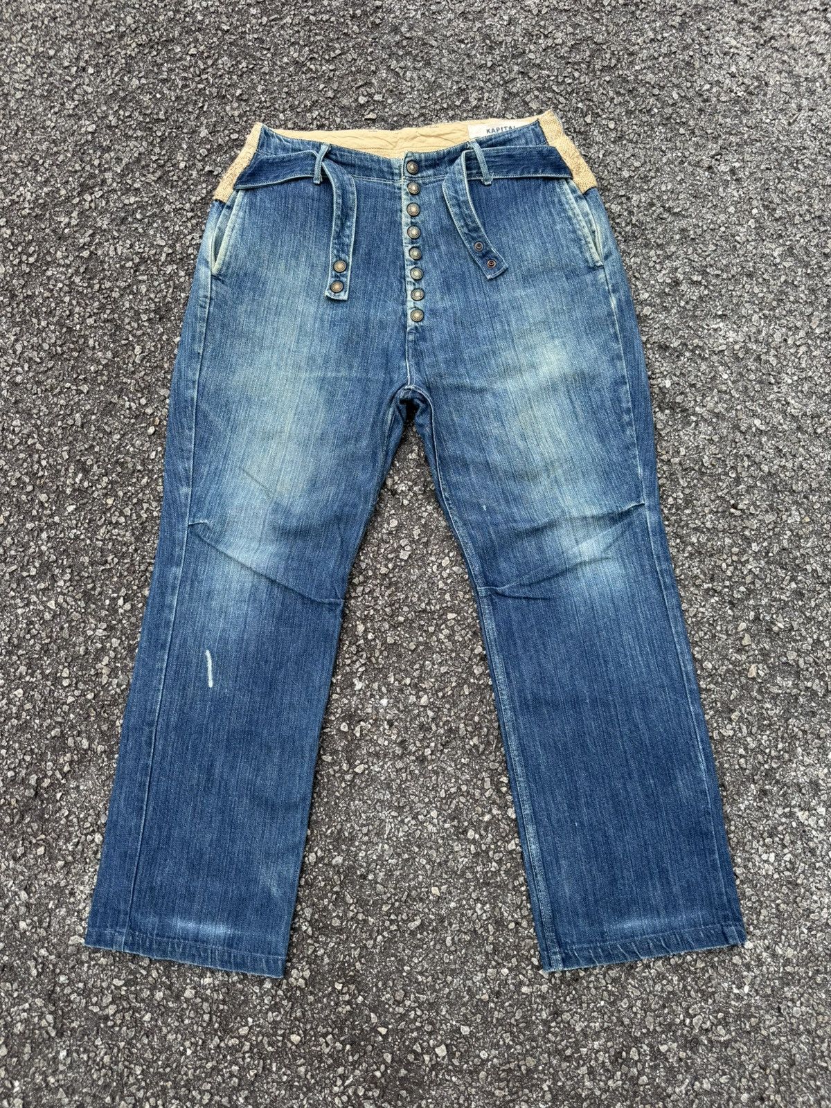 Kapital DESIGNER KIRO HIRATA KAPITAL HEMP CLASSIC DISTRESSED JEANS Size US 31 - 2 Thumbnail
