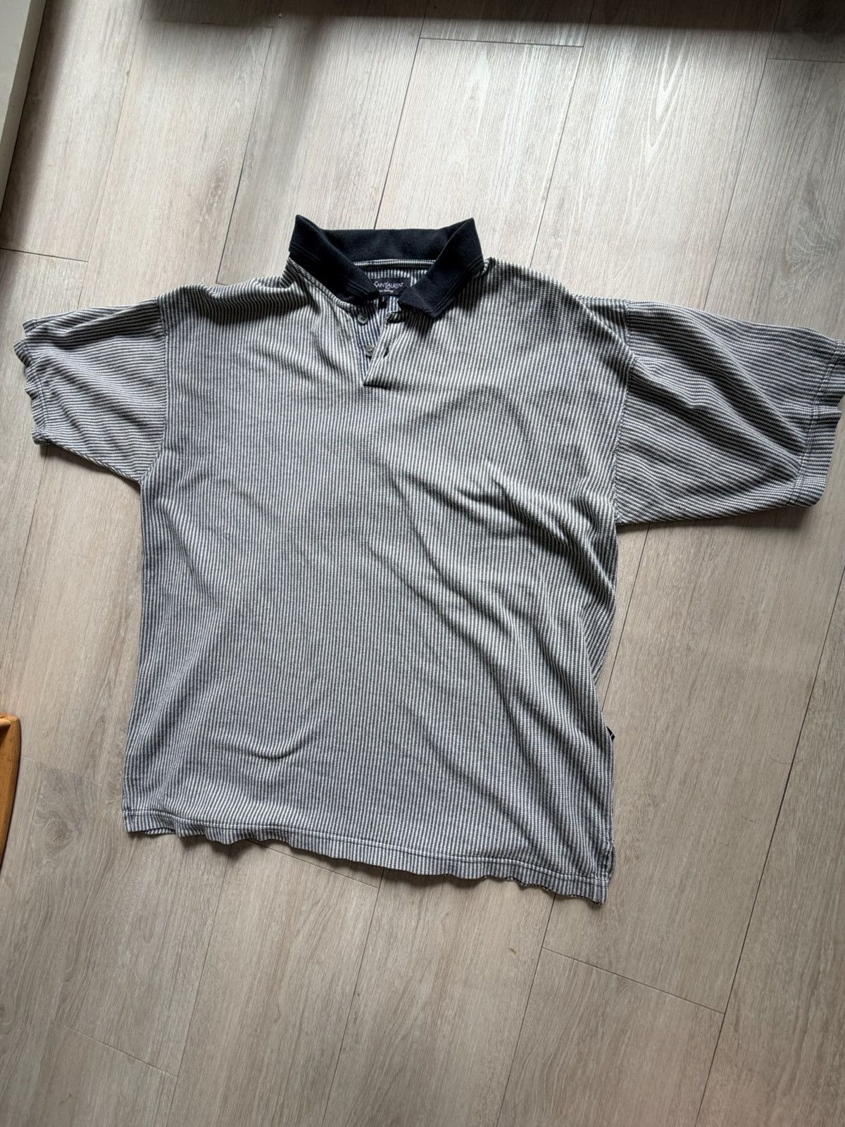 Yves Saint Laurent Vintage Yves Saint Laurent Pour Homme Polo Shirt Size L Size US L / EU 52-54 / 3 - 3 Thumbnail