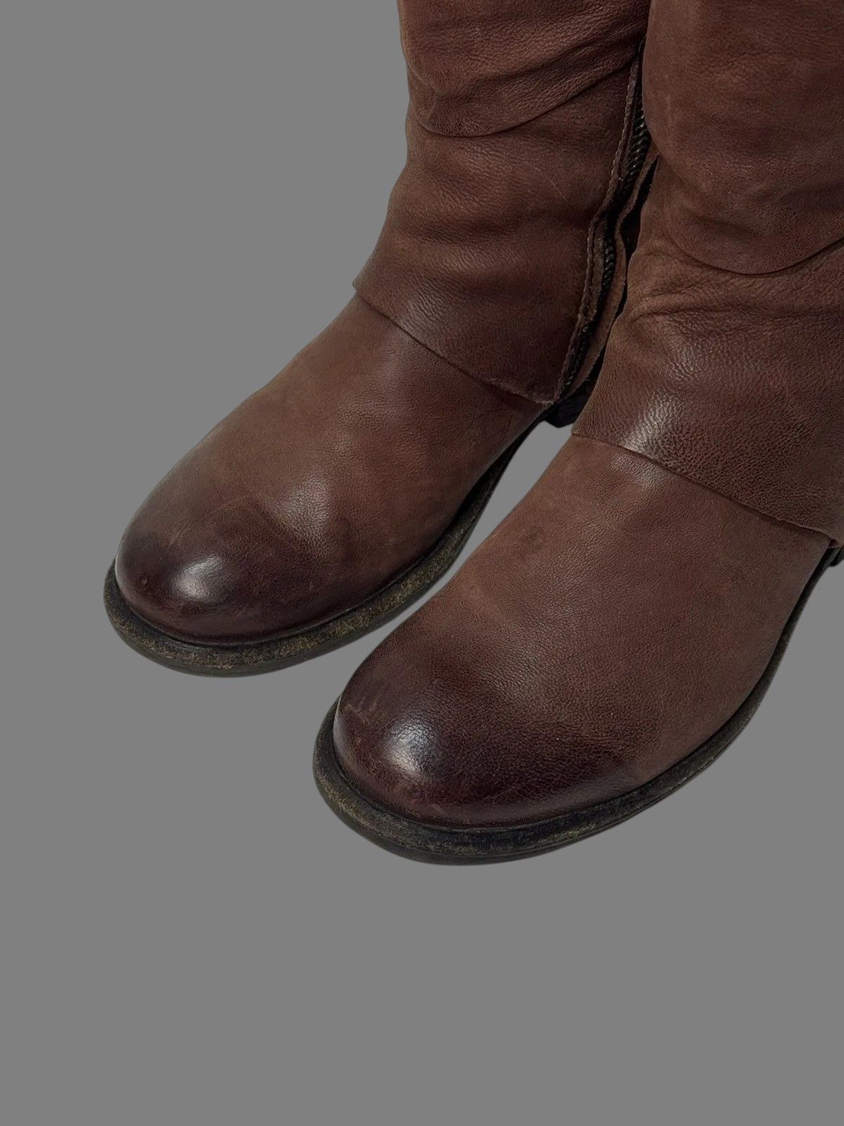 If Six Was Nine Vintage Italian Leather Tall Boots A.S.98 Rick Owens Look Size US 9 / IT 39 - 9 Thumbnail