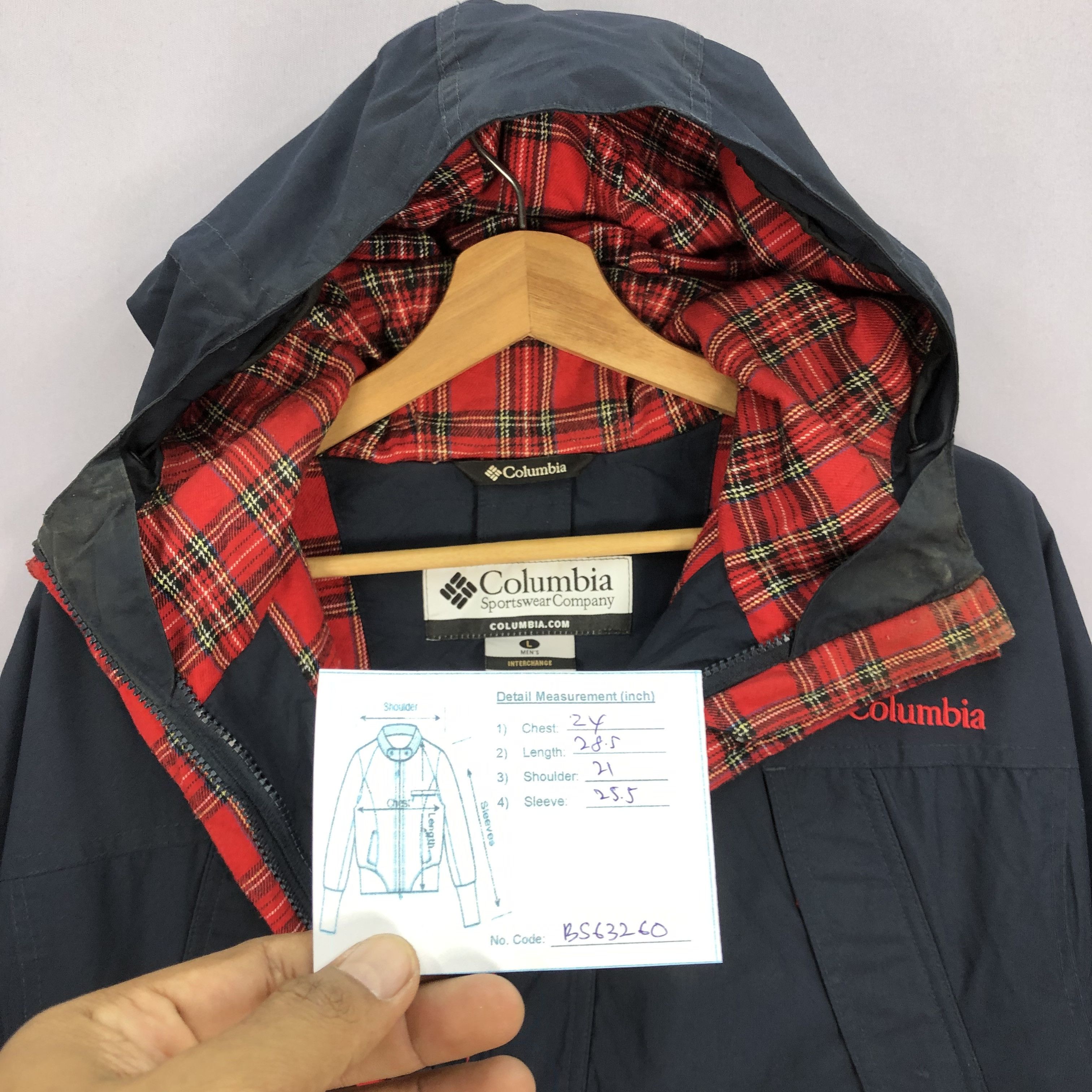 Columbia Vintage 90s Columbia Windbreaker Hoodie Jackets Size US L / EU 52-54 / 3 - 5 Thumbnail