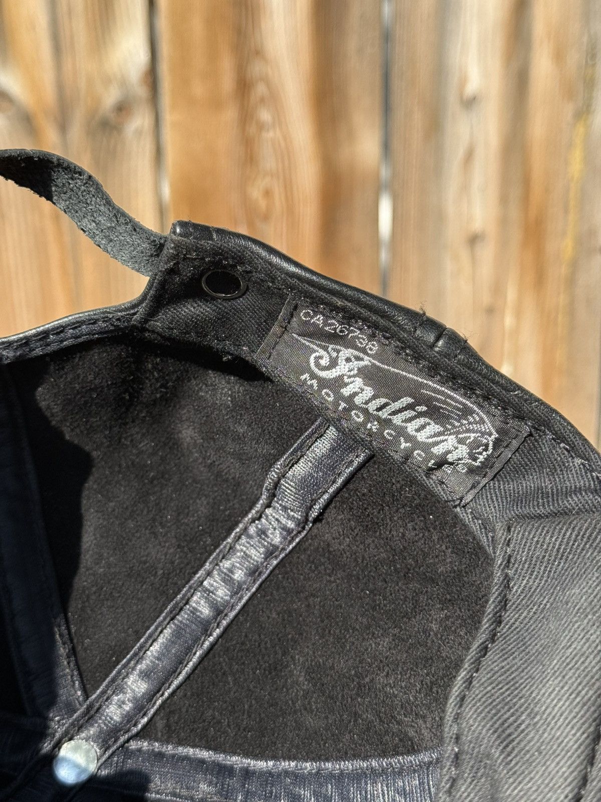 Indian Motorcycle Vintage Indian Motorcycles Hat Strapback Black Leather Size ONE SIZE - 7 Thumbnail