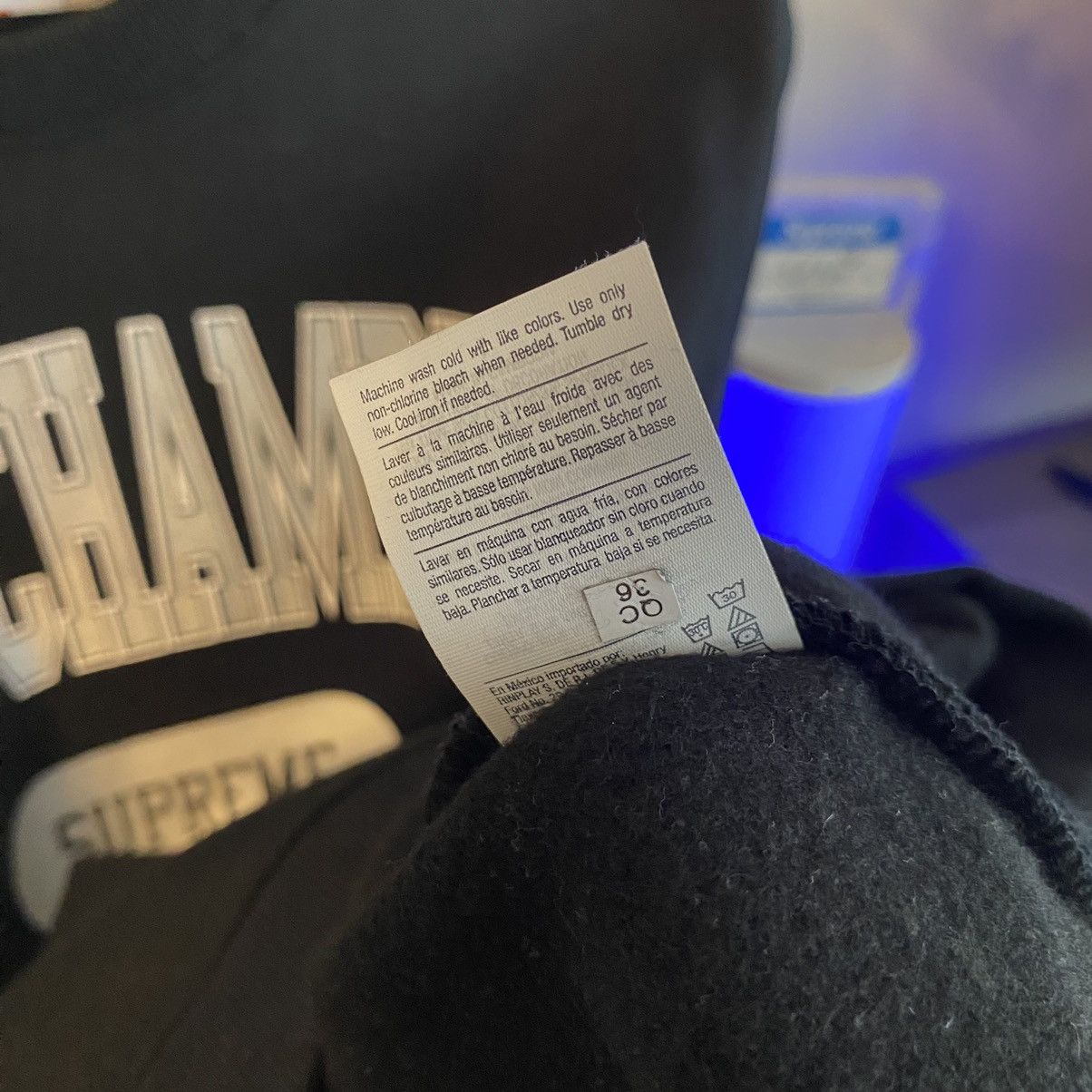 Champion × Supreme Supreme Stay In School Crewneck Size US L / EU 52-54 / 3 - 7 Thumbnail