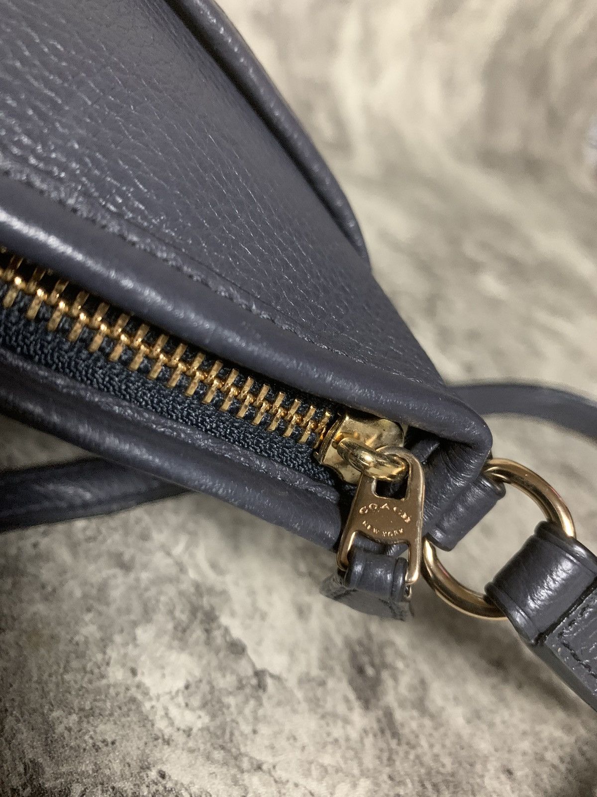Coach COACH Leather Black Charcoal / Dark Grey Size ONE SIZE - 10 Thumbnail