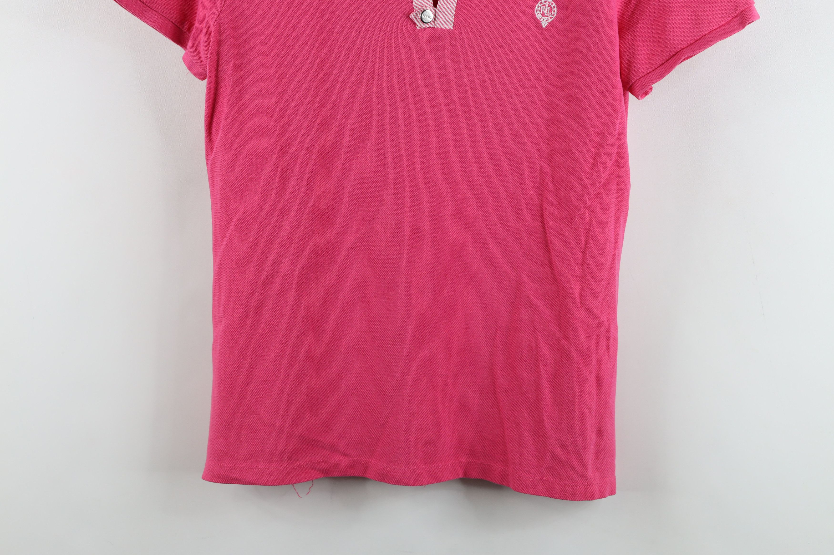 Ralph Lauren Vintage Y2K Ralph Lauren Crest Collared Polo Shirt Pink Size M / US 6-8 / IT 42-44 - 3 Thumbnail
