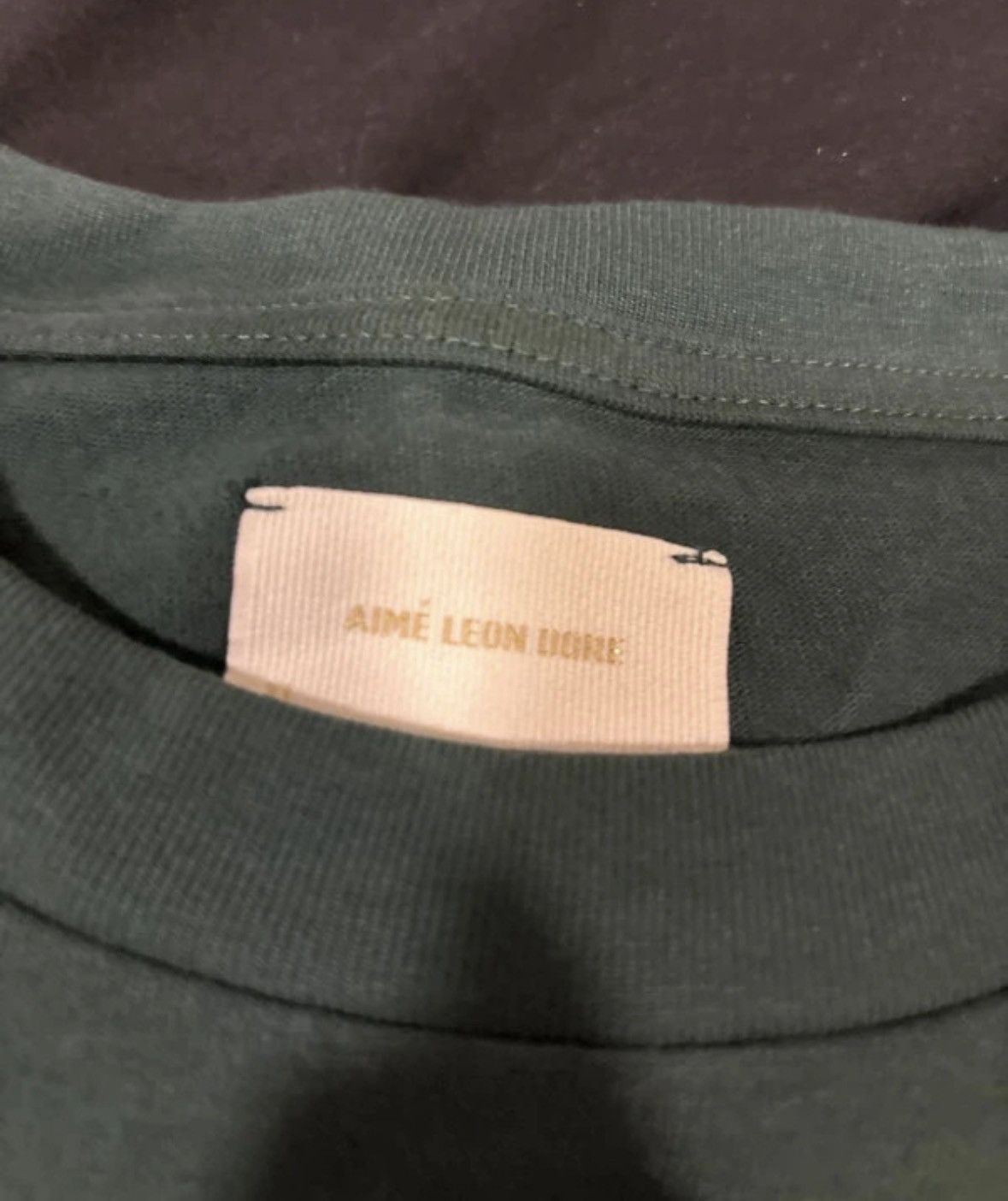 Aime Leon Dore Aime Leon Dore Olive Chain Stitch Tee Size US L / EU 52-54 / 3 - 3 Thumbnail