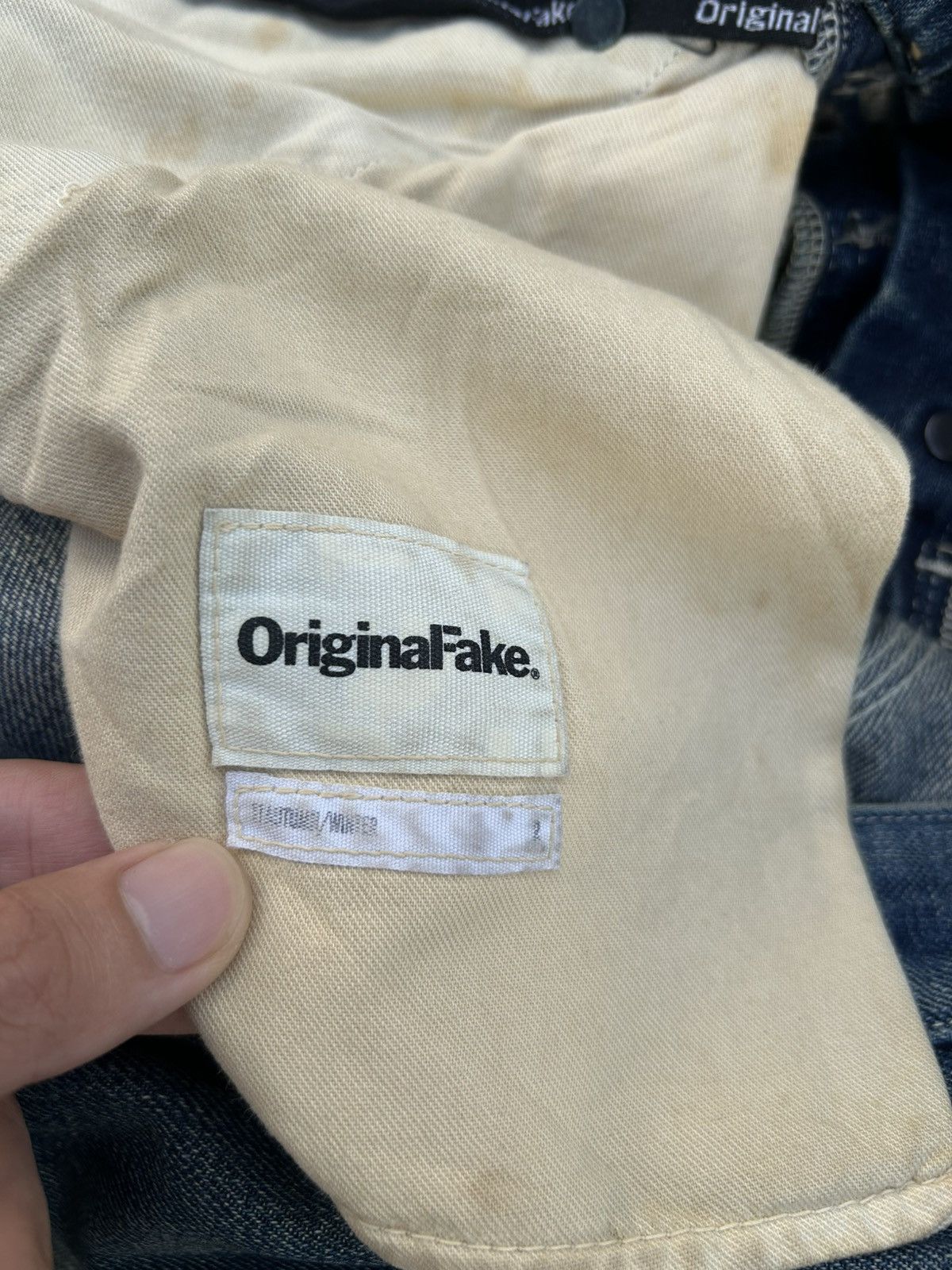 Kaws Thrashed Original Fake Kaws Selvedge Denim Jeans Size US 34 / EU 50 - 10 Thumbnail