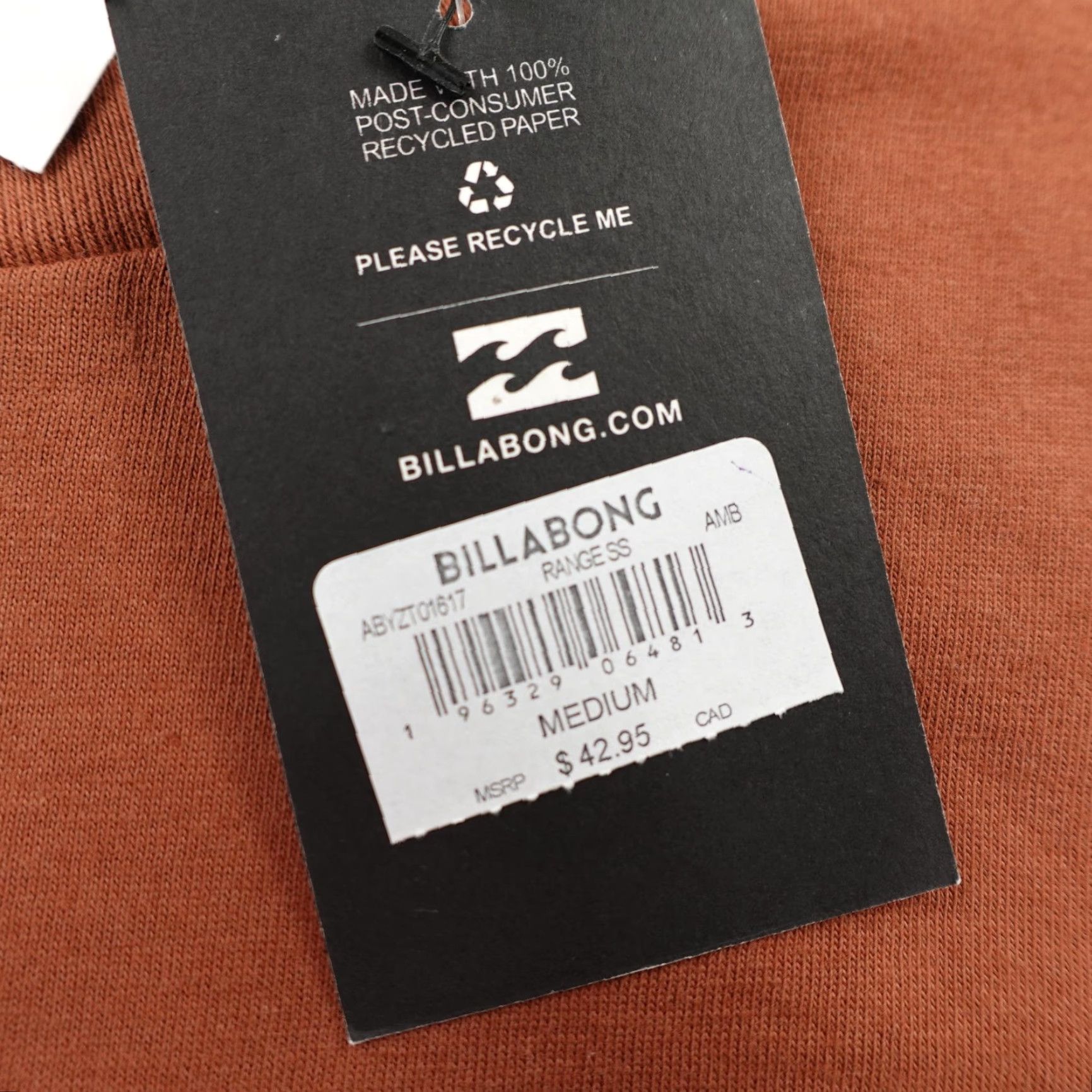 Billabong Billabong Shirt Mens Medium Amber Orange Adventure Division Skater Surfer NEW Size US M / EU 48-50 / 2 - 4 Thumbnail
