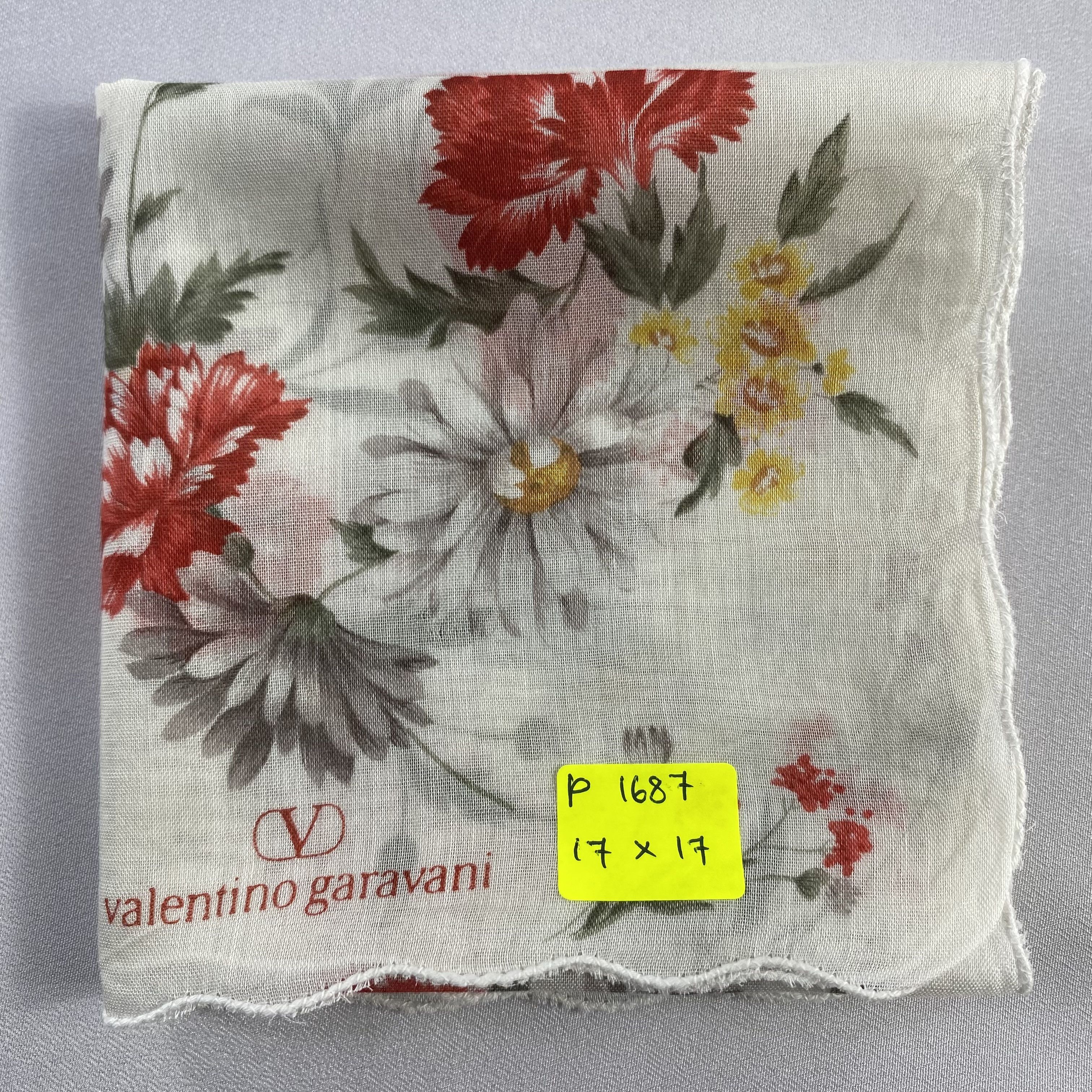 Valentino × Vintage Valentino Garavani Bandana/ Handkerchief / Neckerchief-P1687 Size ONE SIZE - 6 Thumbnail