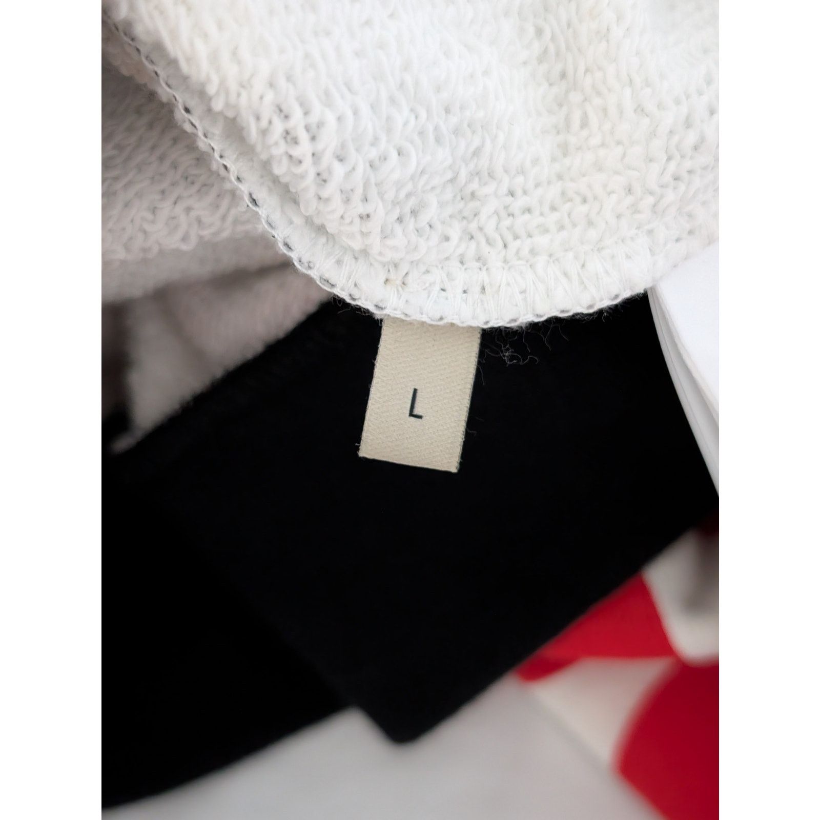 Gucci o1rshd1 Light Felted Hooded Sweatshirt in Ivory/Red/Mix Size US L / EU 52-54 / 3 - 13 Thumbnail