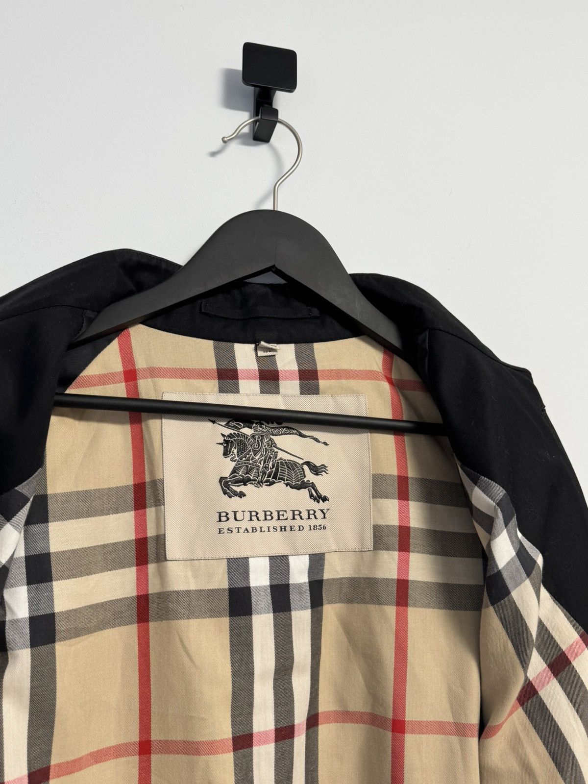 Burberry Burberry Trench Coat Luxury Monogram Black Nova Check Size US L / EU 52-54 / 3 - 13 Thumbnail