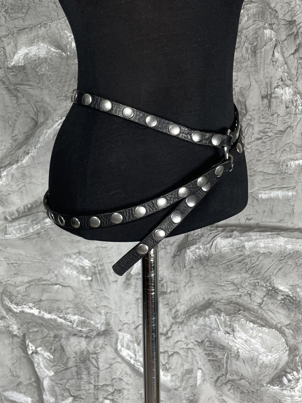 Alexander McQueen McQ Alexander McQueen Rare Rivets Archive Double Belt Size ONE SIZE - 7 Thumbnail