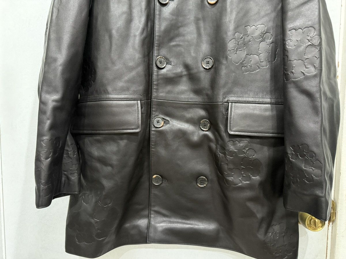 DENIM TEARS Denim Tears Oakland Wreath Winter Leather Coat Size US S / EU 44-46 / 1 - 3 Thumbnail