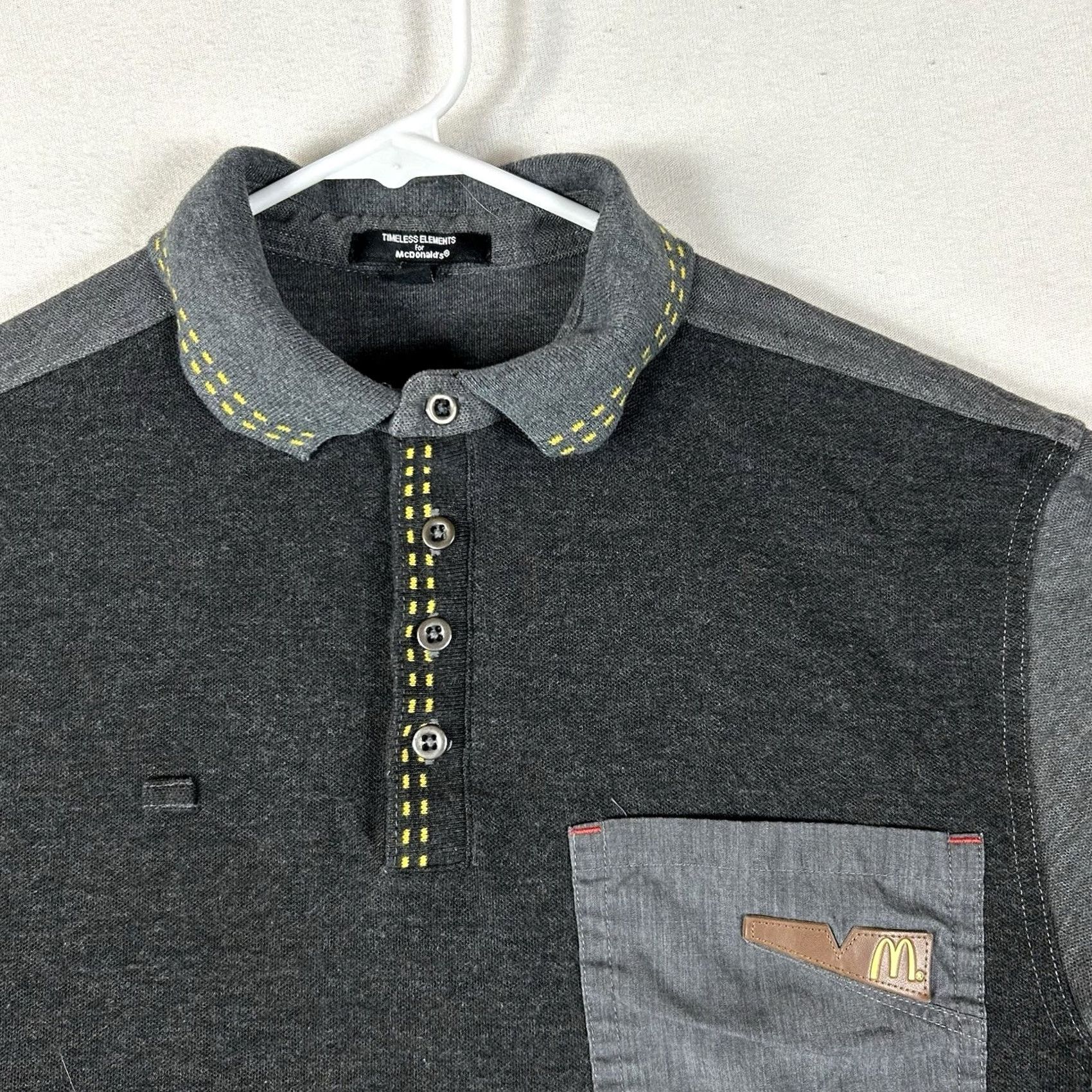 Vintage Timeless Elements Polo Shirt Mens Small Regular Short Sleeve Gray Size US S / EU 44-46 / 1 - 2 Thumbnail