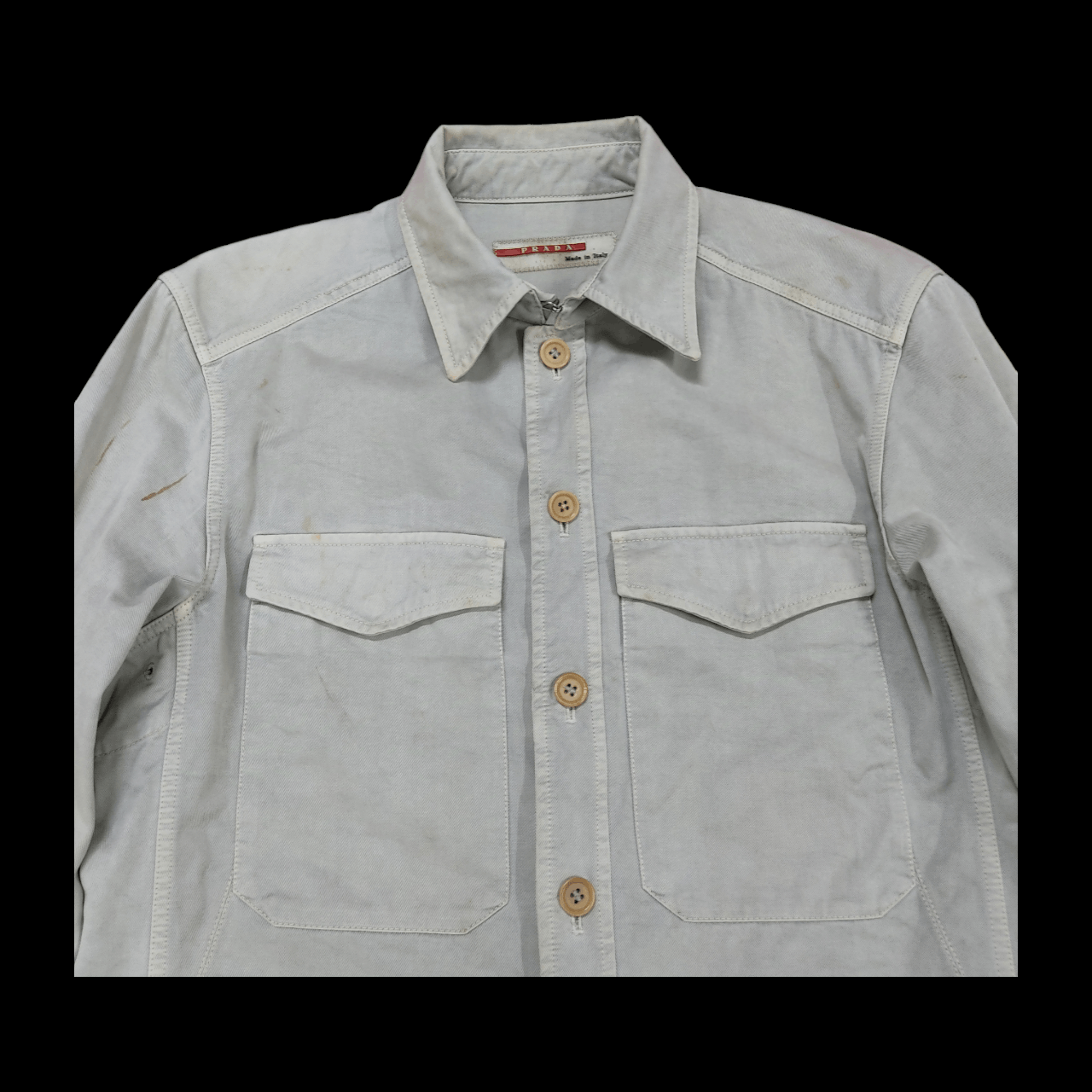 Prada PRADA SS13 Cotton Twill Sport Overshirt Jacket Size US L / EU 52-54 / 3 - 6 Thumbnail