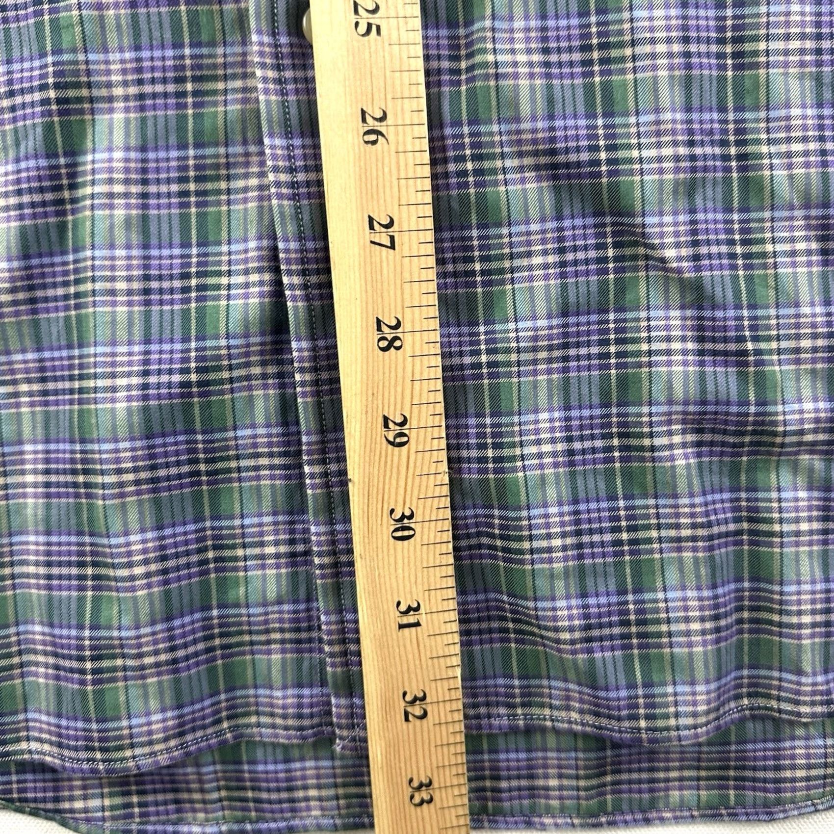 Polo Ralph Lauren Polo Ralph Lauren Shirt Men Large Button-Down Plaid Casual Purple Multicolor Check Long Sleeve Regular Button-Up Performance Size US L / EU 52-54 / 3 - 7 Thumbnail