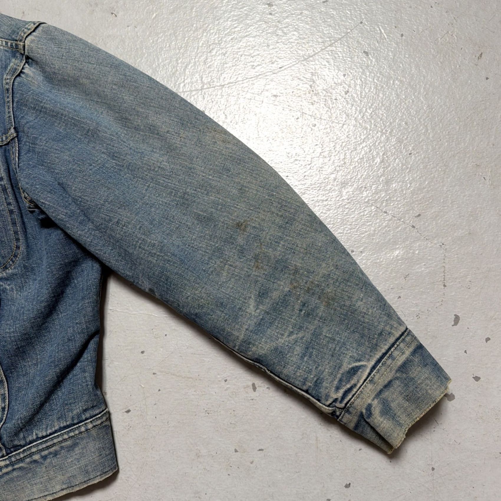 Lee Vintage Lee Storm Rider 101 LJ Lined Trucker Denim Ranch Barn Jacket USA 42 Size US XS / EU 42 / 0 - 7 Thumbnail