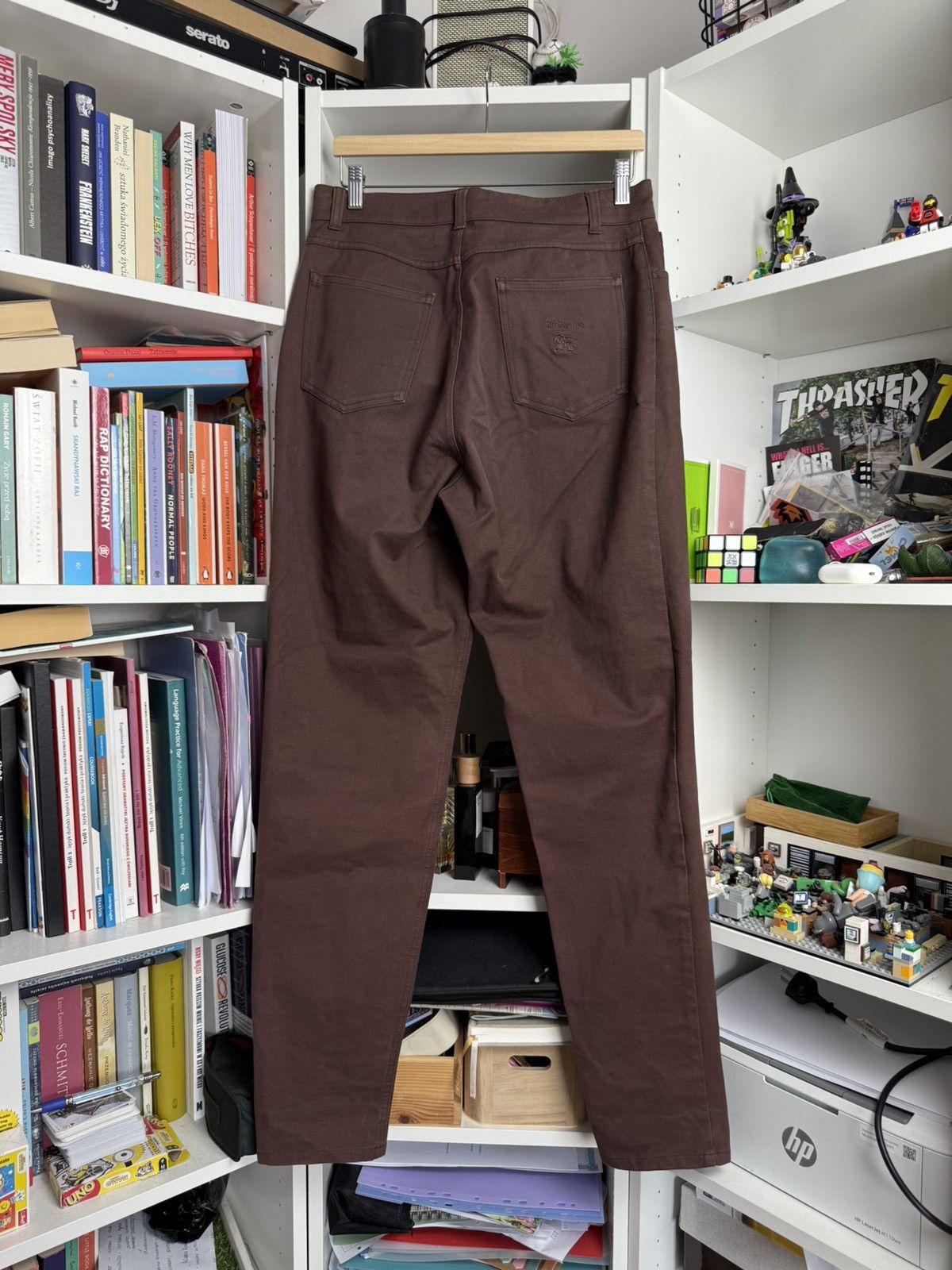 Burberry × Vintage Vintage 90s Burberrys nova check denim brown pants old money Size 30" / US 8 / IT 44 - 2 Thumbnail