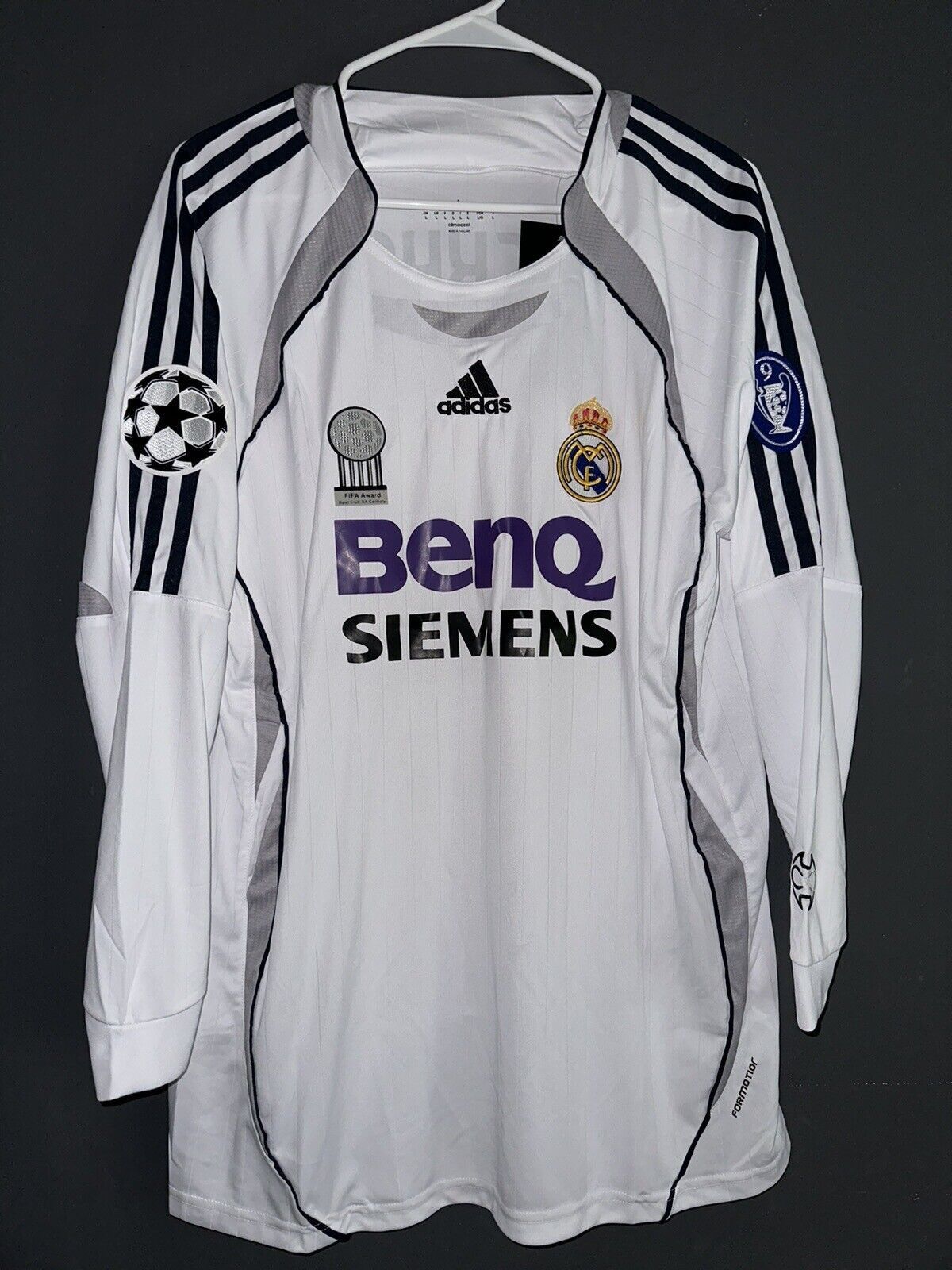 Vintage Real Madrid 06/07 David Beckham #23 UCL Jersey - Size L