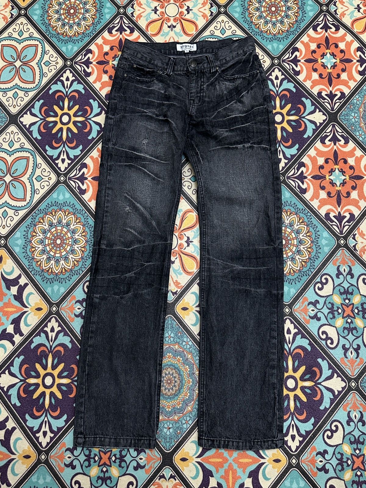 LOWBOX Lowbox Japan Claw Mark Whiskers Jeans Size US 30 / EU 46 - 3 Thumbnail