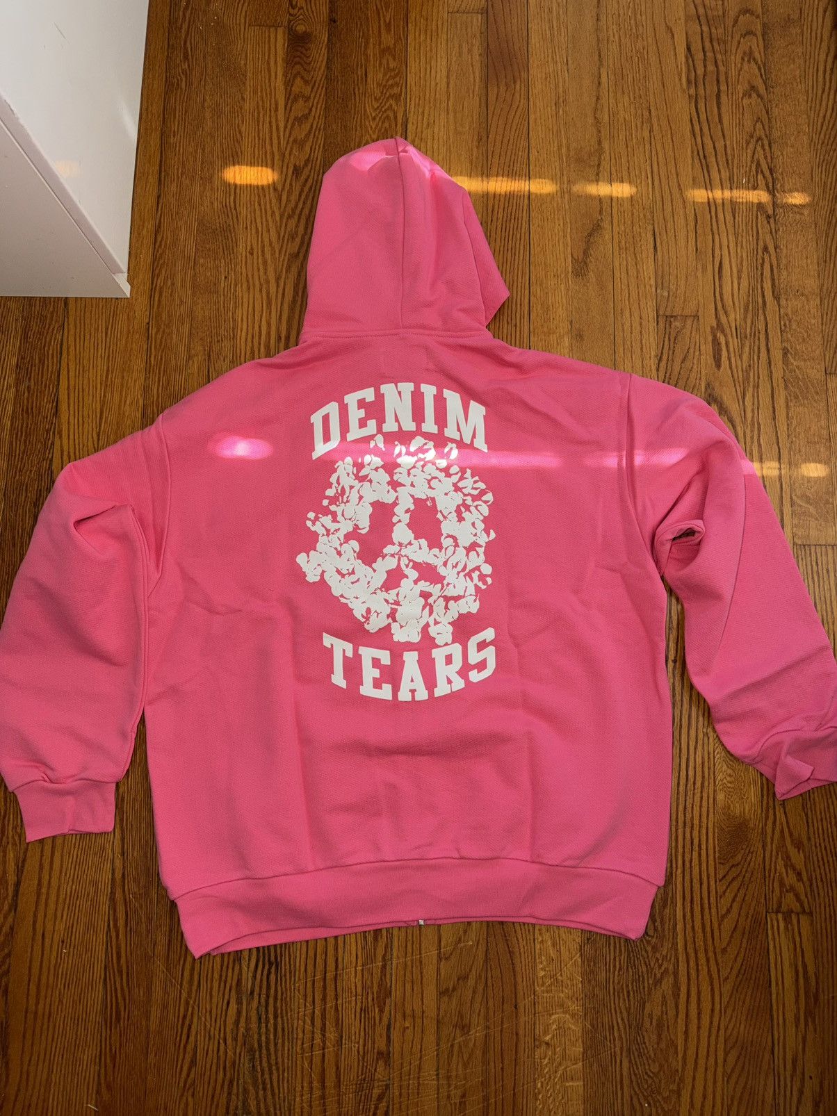 DENIM TEARS Denim Tears Denim University Zip Hoodie Pink XL Size US XL / EU 56 / 4 - 2 Thumbnail