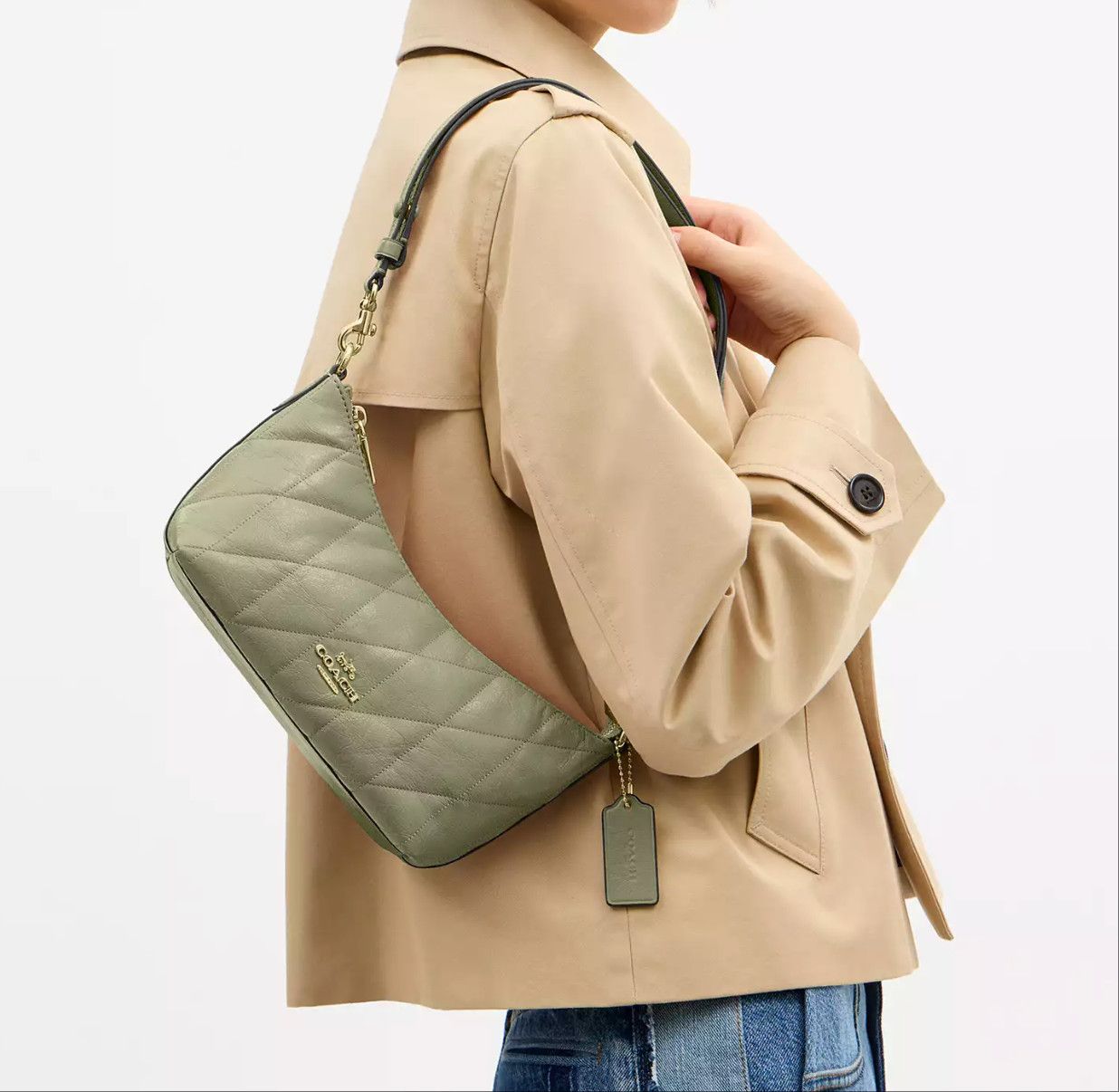 Coach Caitlin Shoulder Bag With Quilting CDZ88 Size ONE SIZE - 5 Thumbnail