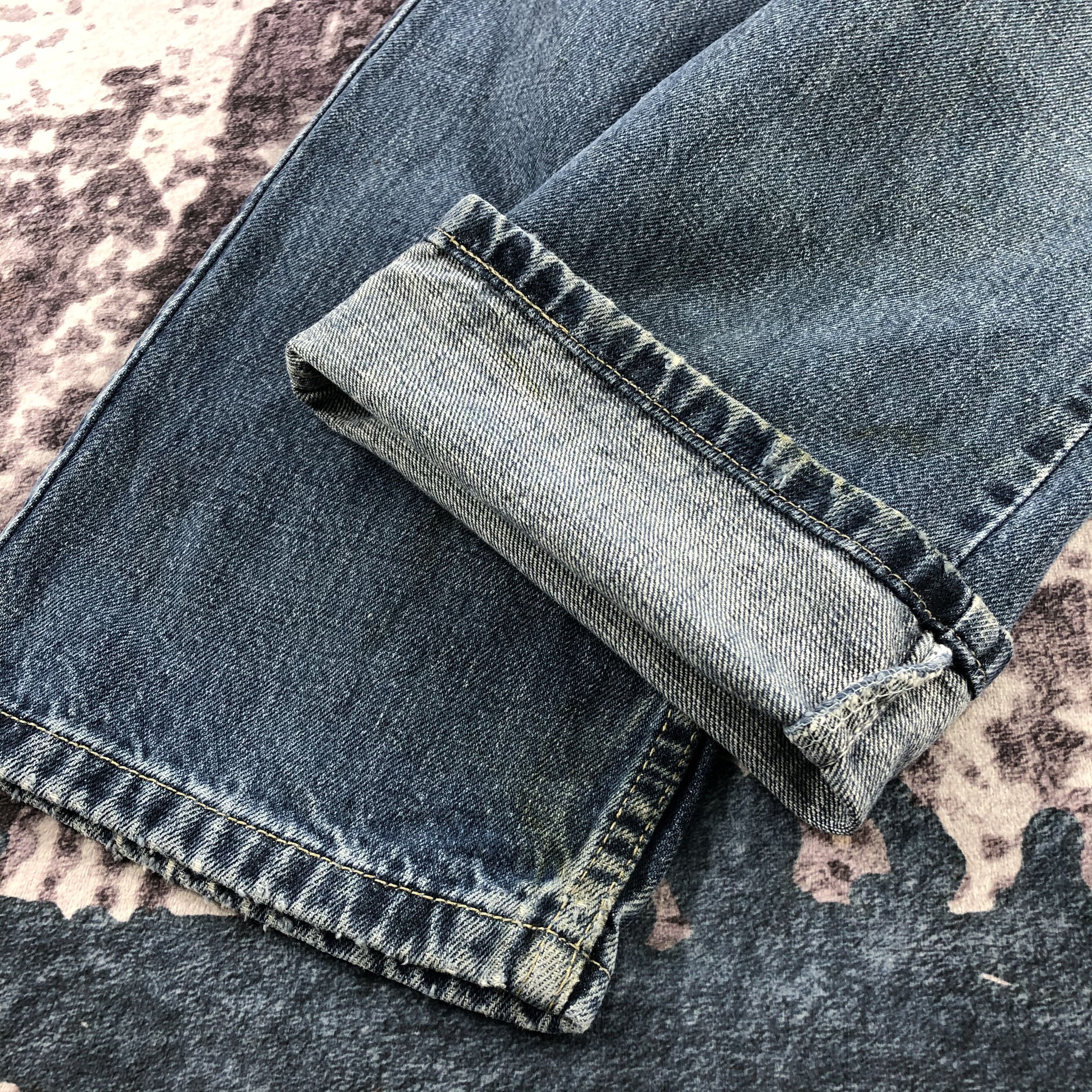 Levi's × Vintage Vintage 90s Blue Wash Levis 505 Jeans-JM2332 Size US 33 - 7 Thumbnail