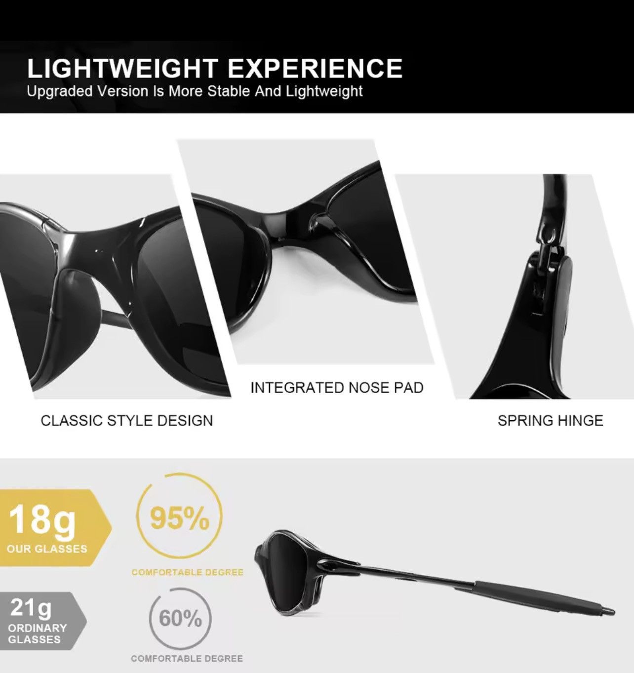 Other CRIXALIS Wraparound Black UV400 Sunglasses Men Sport Driving Size ONE SIZE - 5 Thumbnail