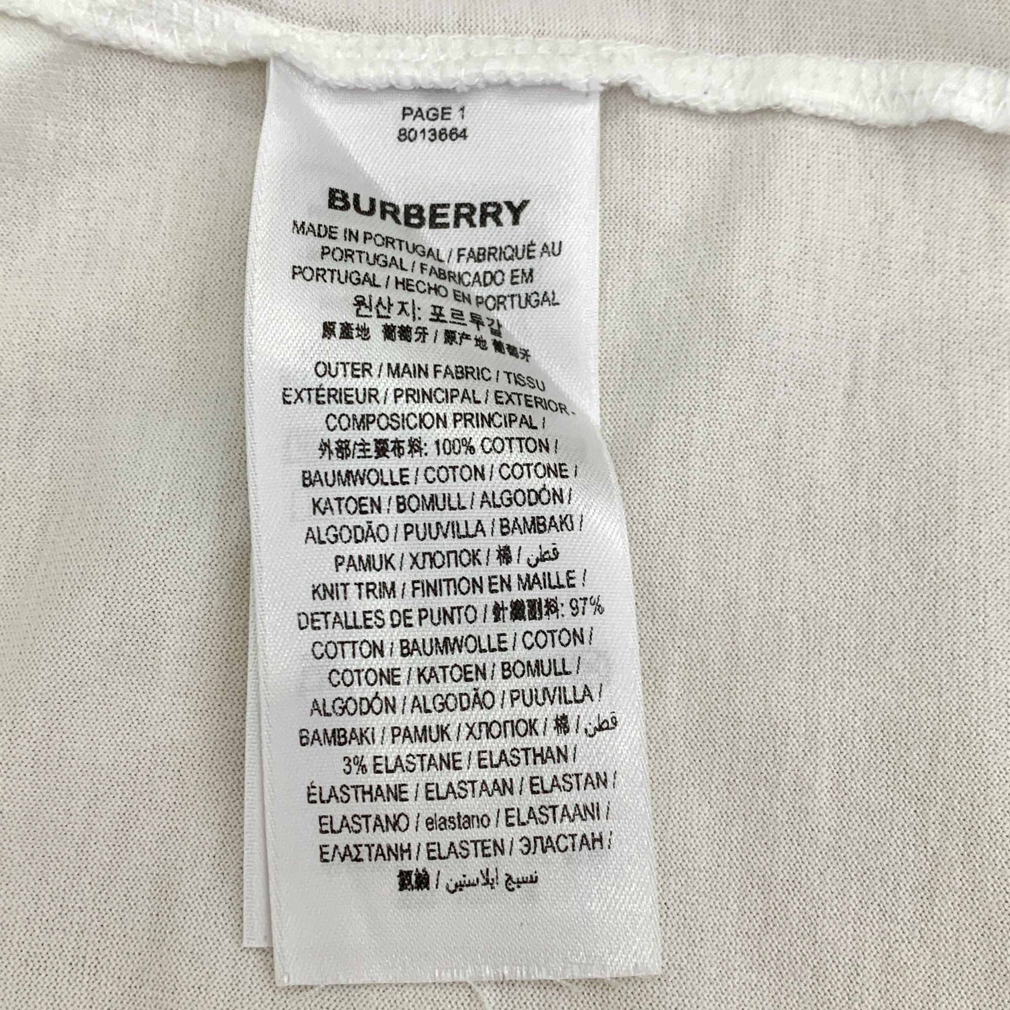 Burberry Burberry London England White T-Shirt With Deer Graphic Size S / US 4 / IT 40 - 7 Thumbnail