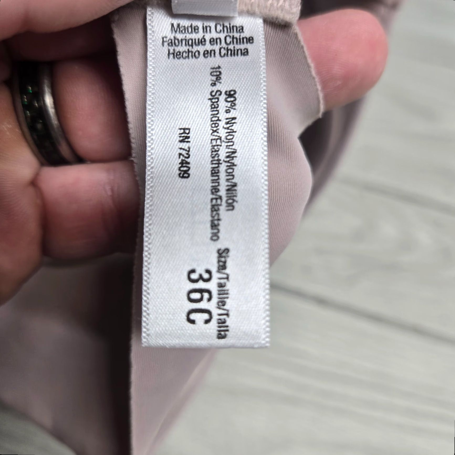 Vintage Sophie B Floral Print Push Up Bra, Women’s 36C, Pink, Adjustable Strap, Underwired, Classic Size ONE SIZE - 4 Thumbnail
