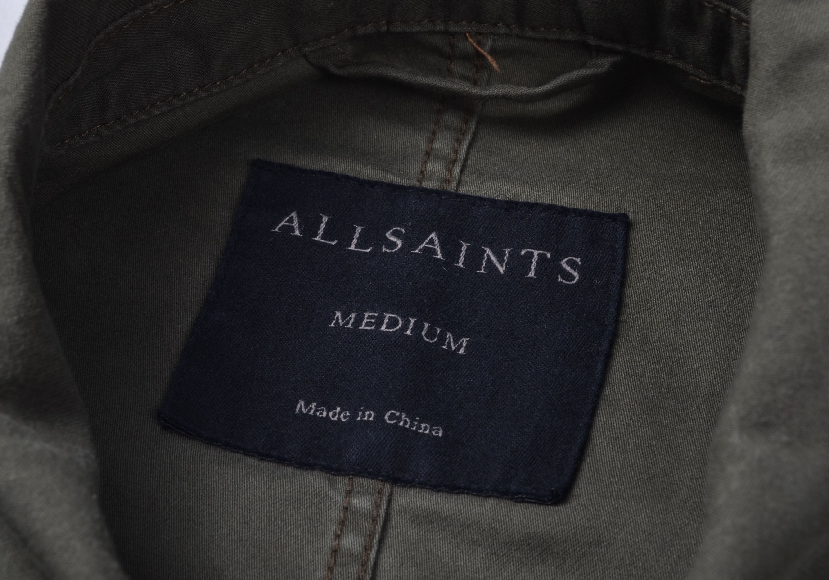 Allsaints Allsaints Khaki Long Sleeve Overshirt Sierra Jacket Size US M / EU 48-50 / 2 - 6 Thumbnail