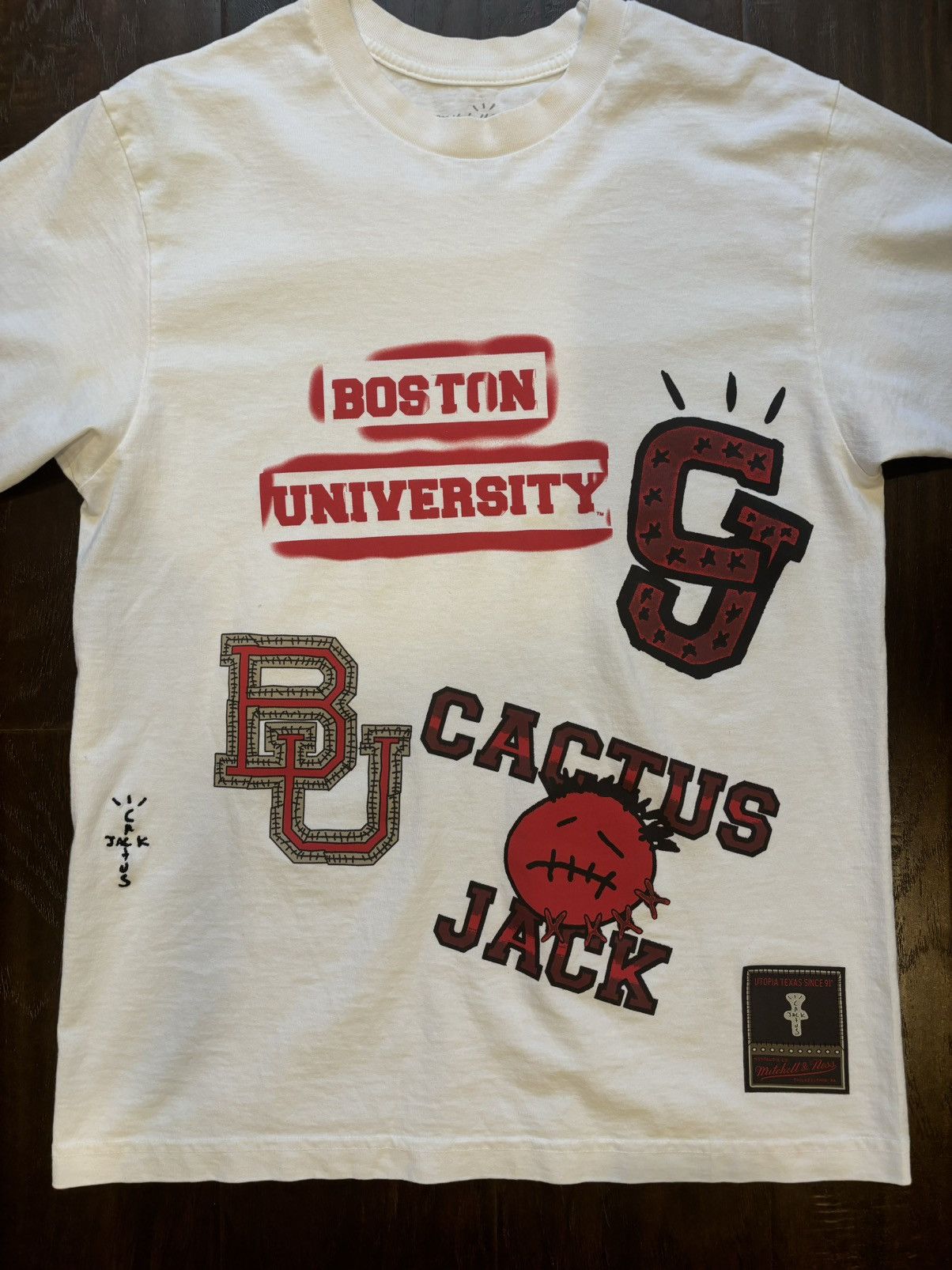 Travis Scott Travis Scott x Boston University Hand Drawn T-Shirt Size US M / EU 48-50 / 2 - 2 Thumbnail