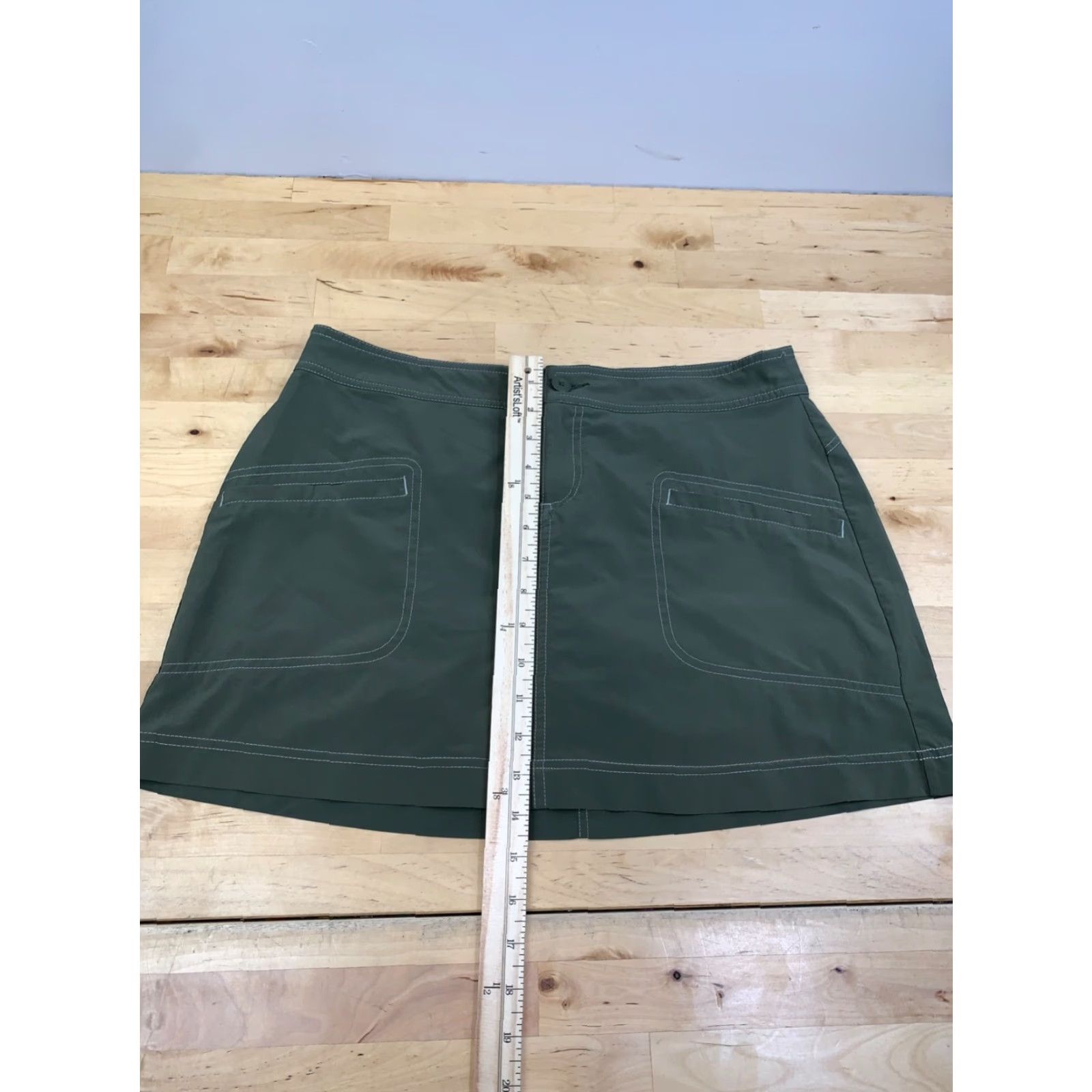 Prana prAna Skort Skirt Womens 8 Green Athletic Casual Outdoor Activewear Size 30" / US 8 / IT 44 - 6 Thumbnail