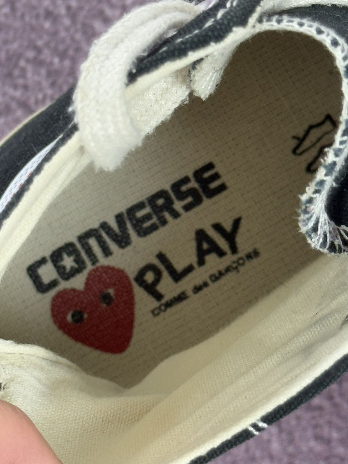 Comme des Garcons PLAY Converse x Play Comme Des Garcons High Top Sneakers Size US 9 / EU 42 - 11 Thumbnail