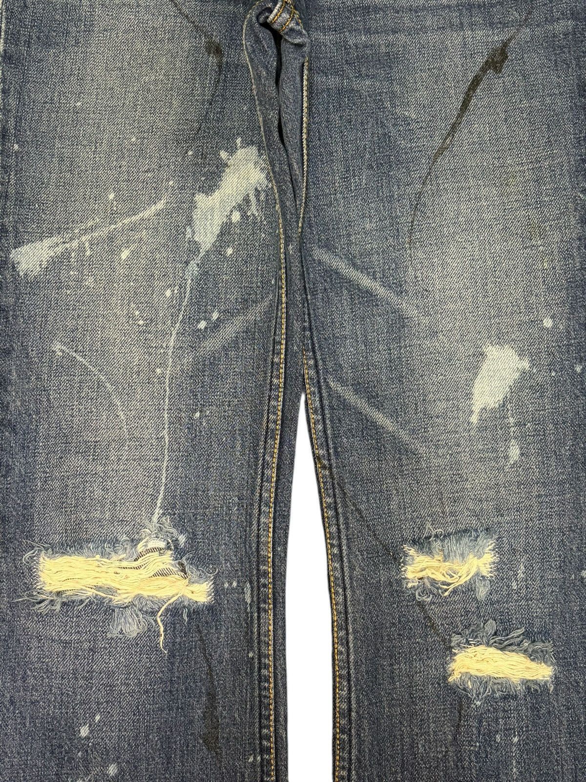 Hysteric Glamour Vintage Japanese Brand Distress Low Rise Flare Jeans Size 29" - 3 Thumbnail