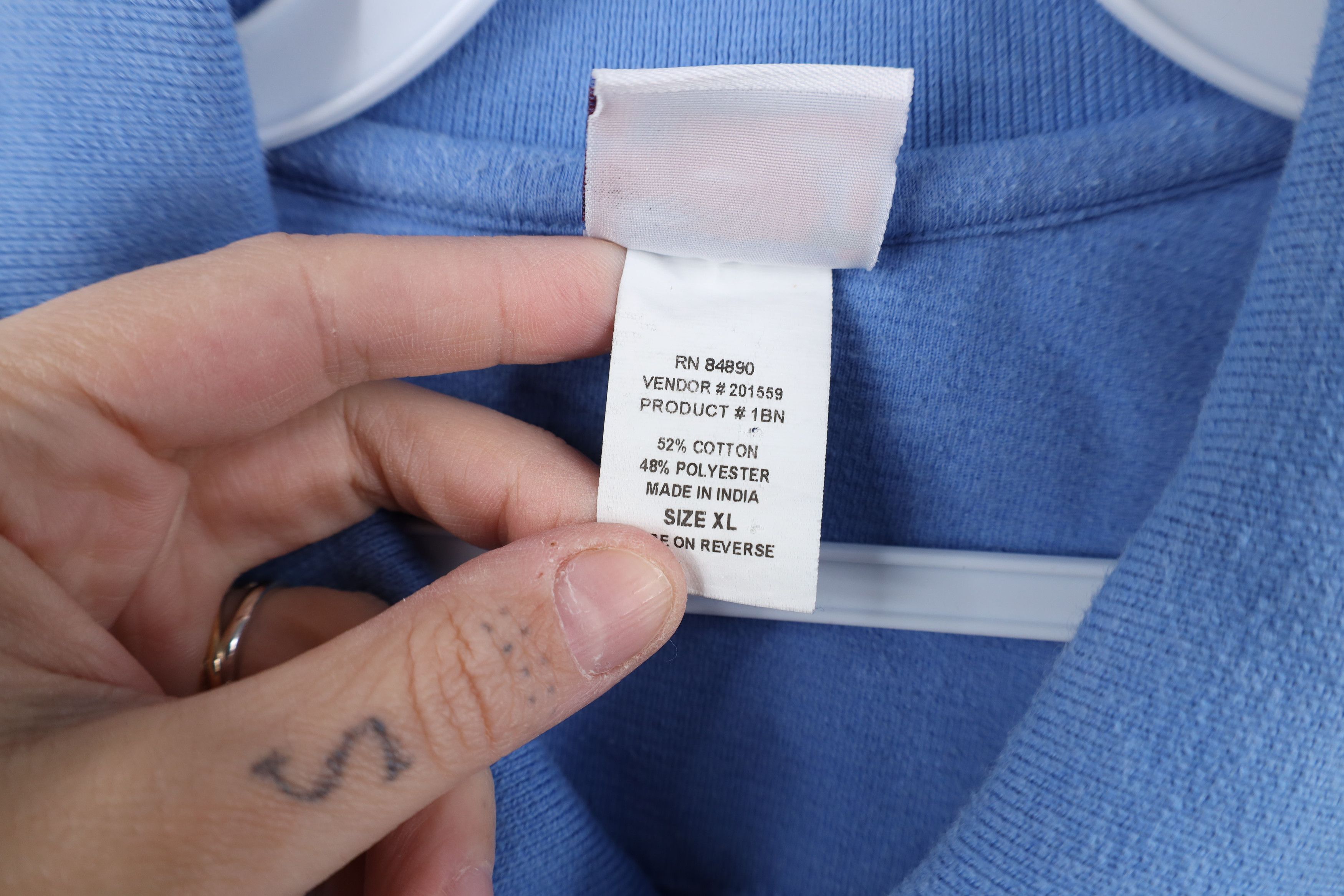 Vintage Vintage 90s Y2K Streetwear Collared Polo Carolina Blue Size US XL / EU 56 / 4 - 9 Thumbnail