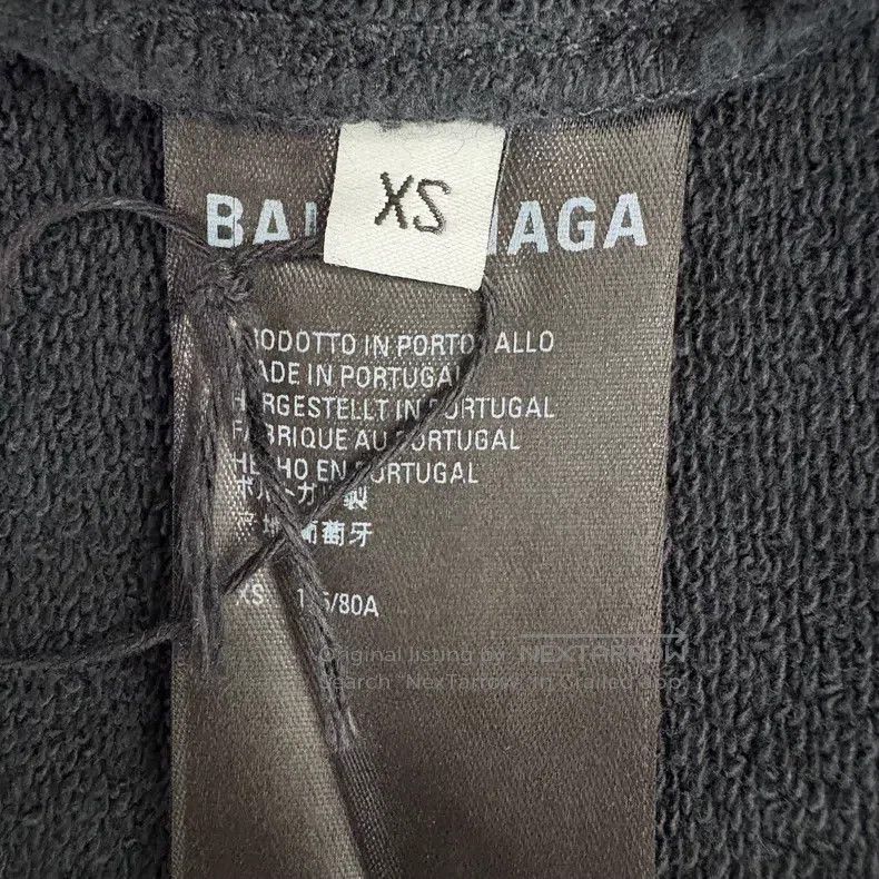 Balenciaga Balenciaga Wave Cola Letter Embroidery Destroyed Hoodie Bl Size US XS / EU 42 / 0 - 5 Thumbnail