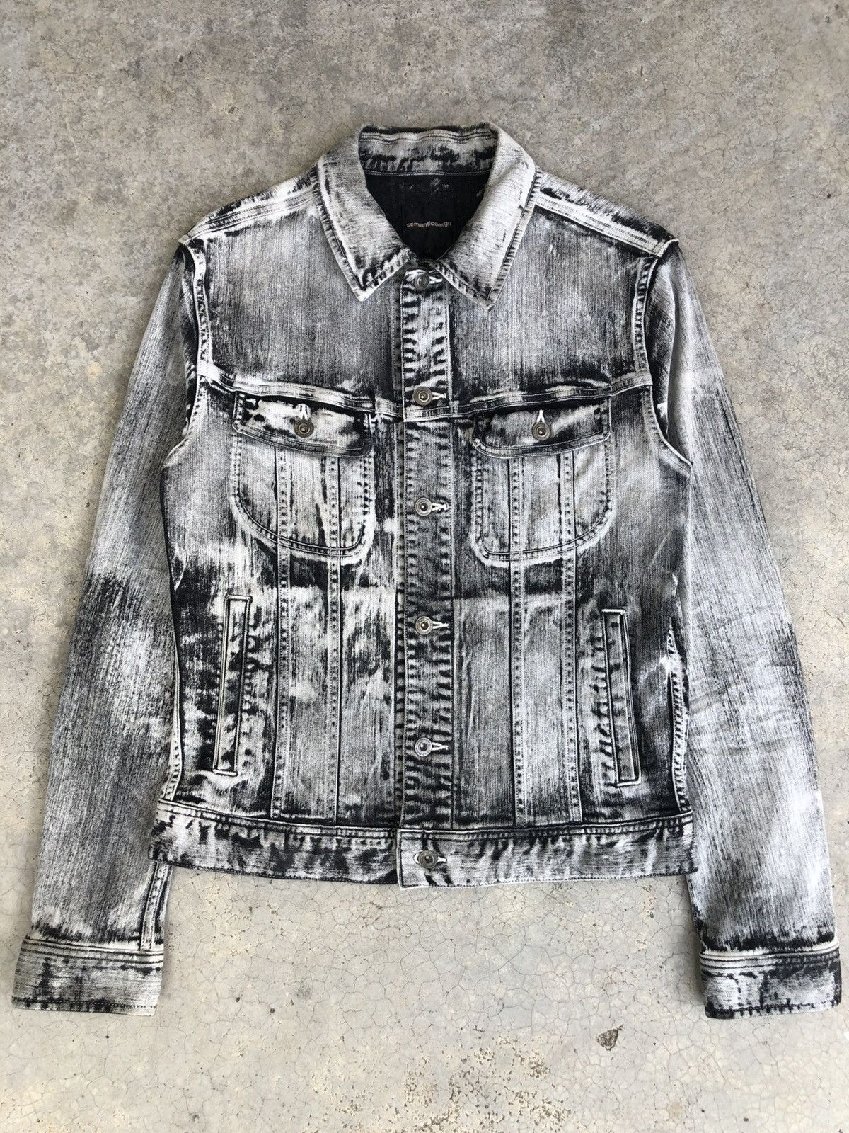 semanticdesign Semantic Design Denim Jacket Distressed Denim Size US M / EU 48-50 / 2 - 2 Thumbnail