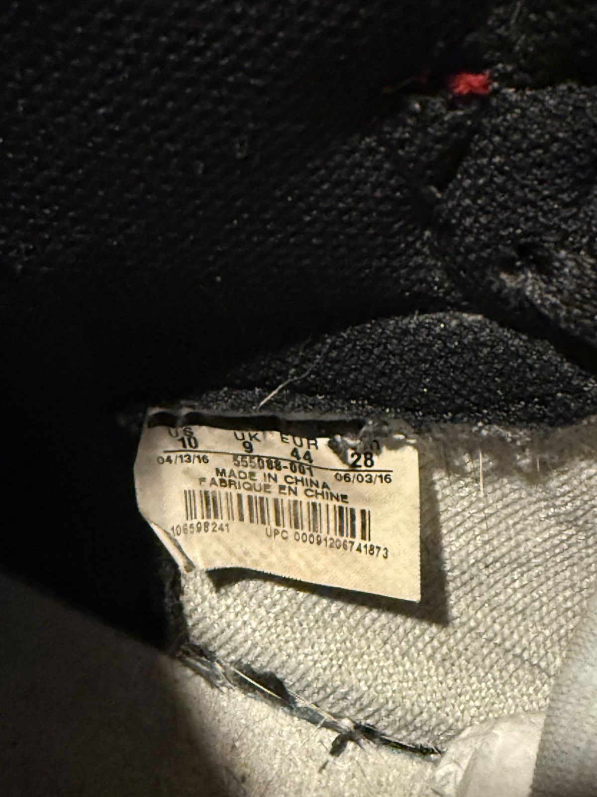 Jordan Brand 2016 Bred Jordan 1’s “Banned” Size US 10 / EU 43 - 4 Thumbnail