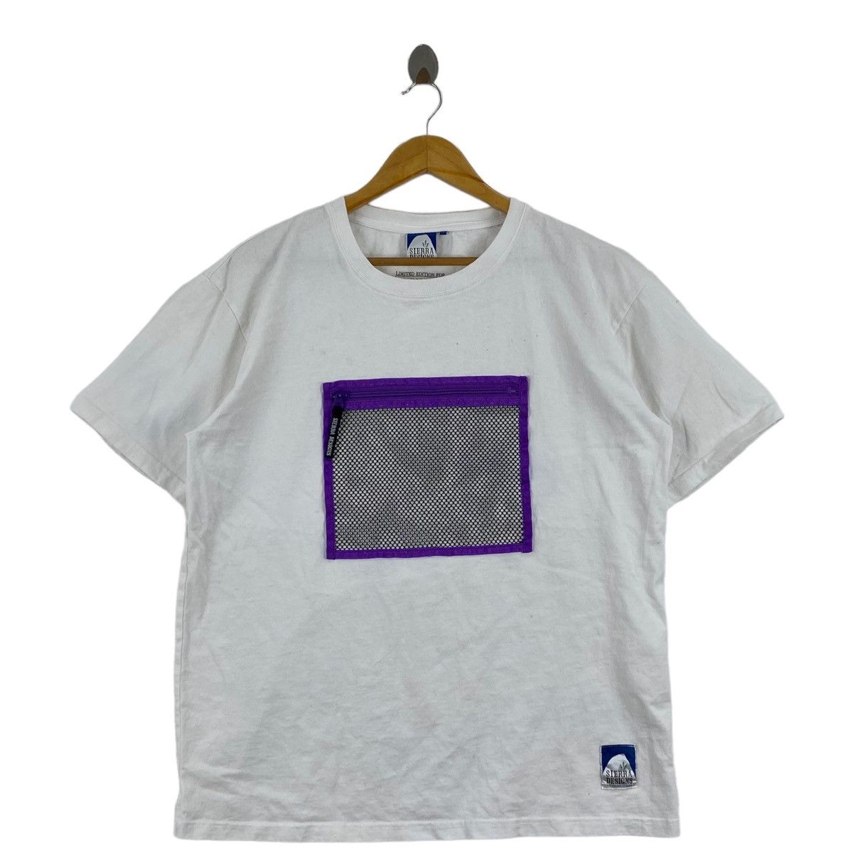 image of Sierra Design X Back Number Japan Brand Outdoor Mash Pockets in White, Men's (Size Large)