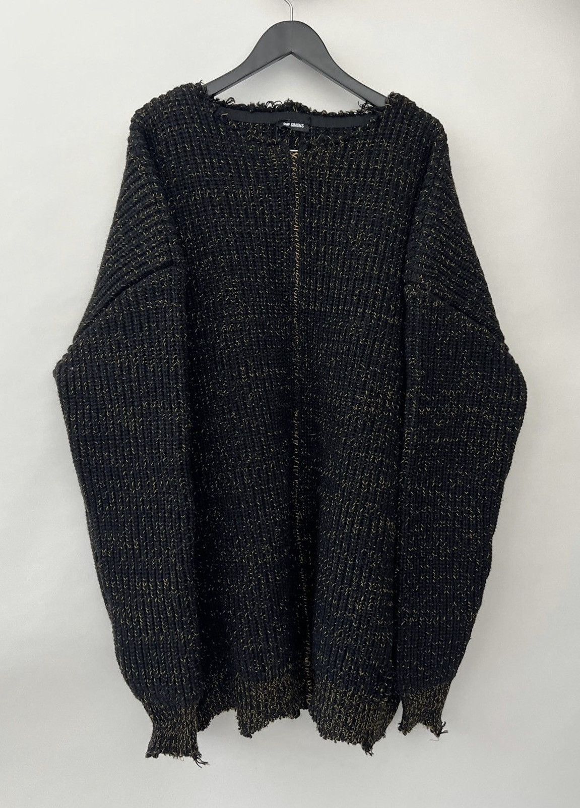 Raf Simons FW16 Oversize Destroyed Crewneck Sweater Size US XL / EU 56 / 4 - 1 Thumbnail