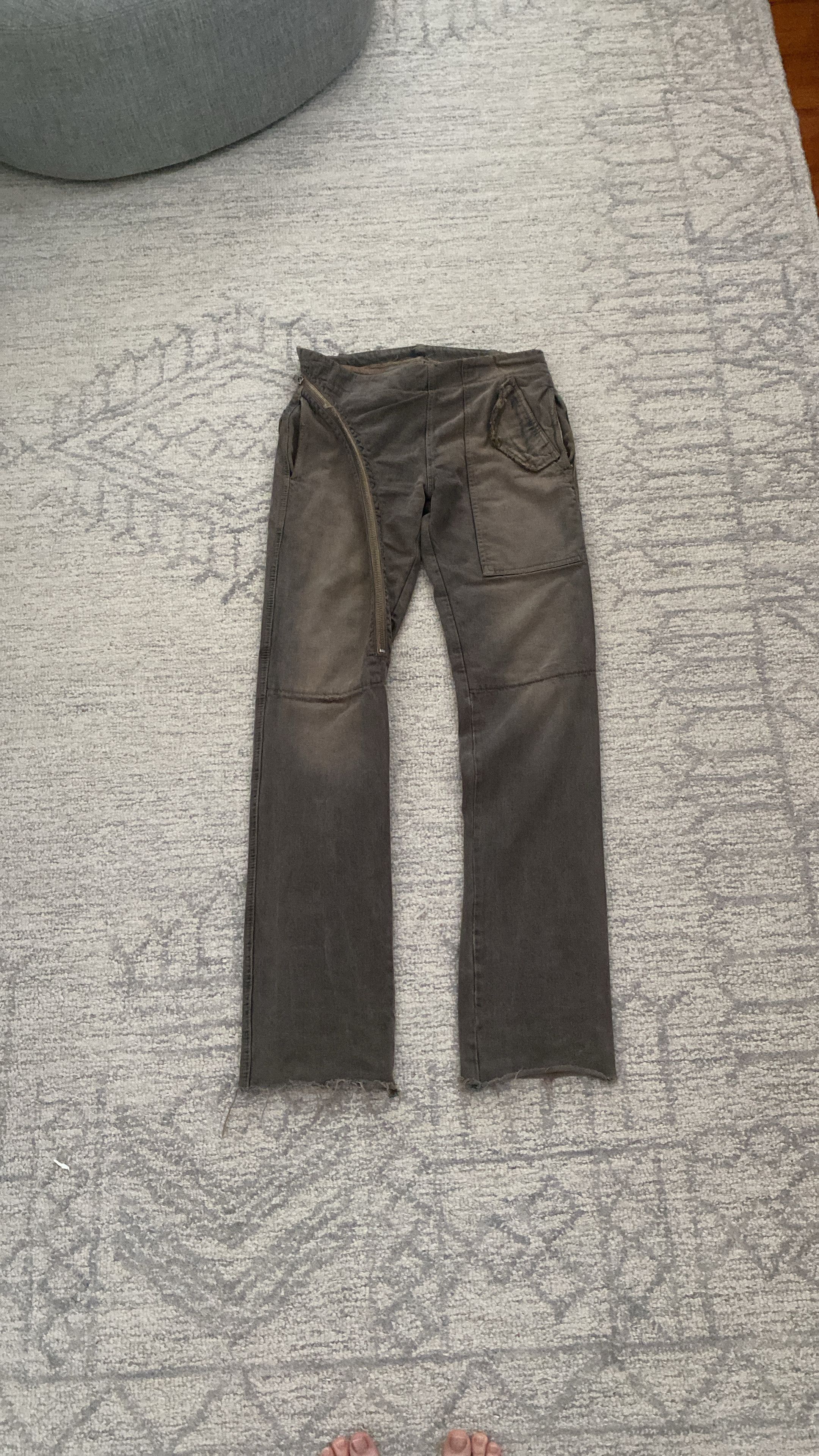 Rick Owens Rick Owens Fw06 Dustalator Double Layer Mudwash Aircut Size US 29 - 2 Thumbnail