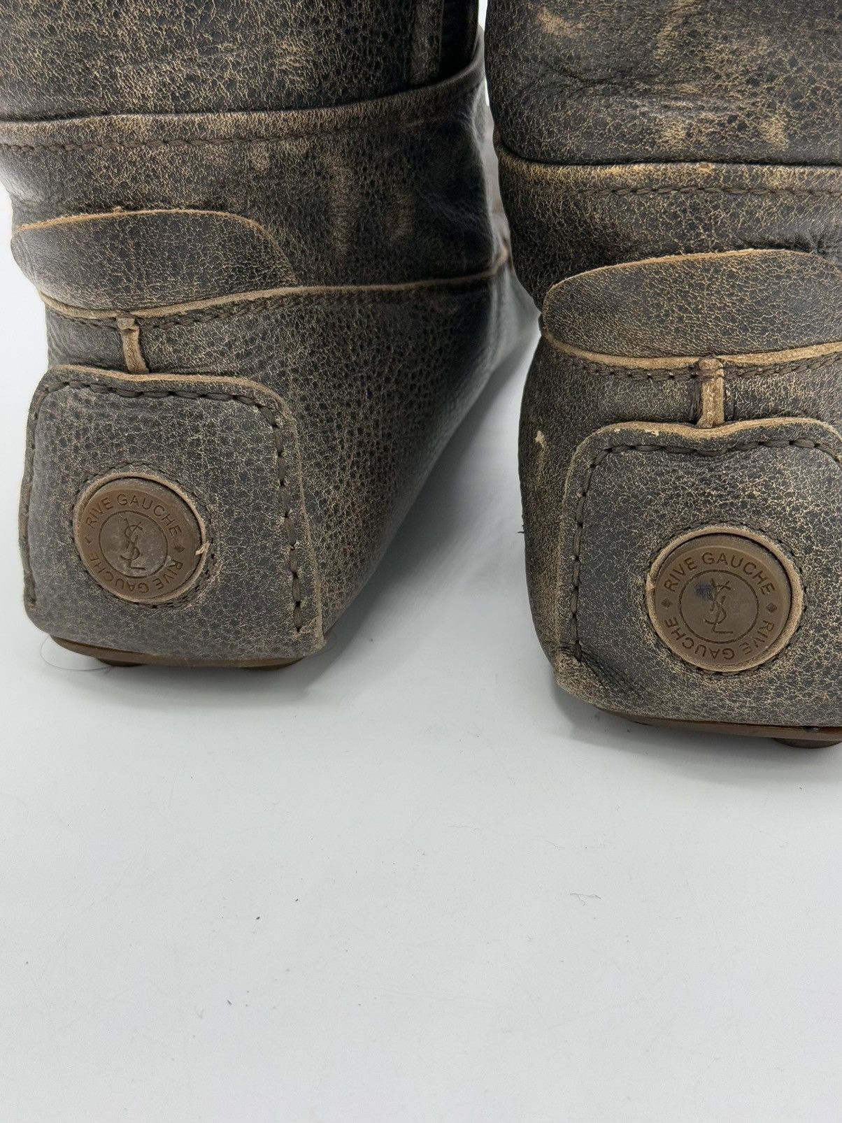 Tom Ford × Yves Saint Laurent Yves Saint Laurent Side Zip Boots Leather Size US 7.5 / EU 40-41 - 6 Thumbnail