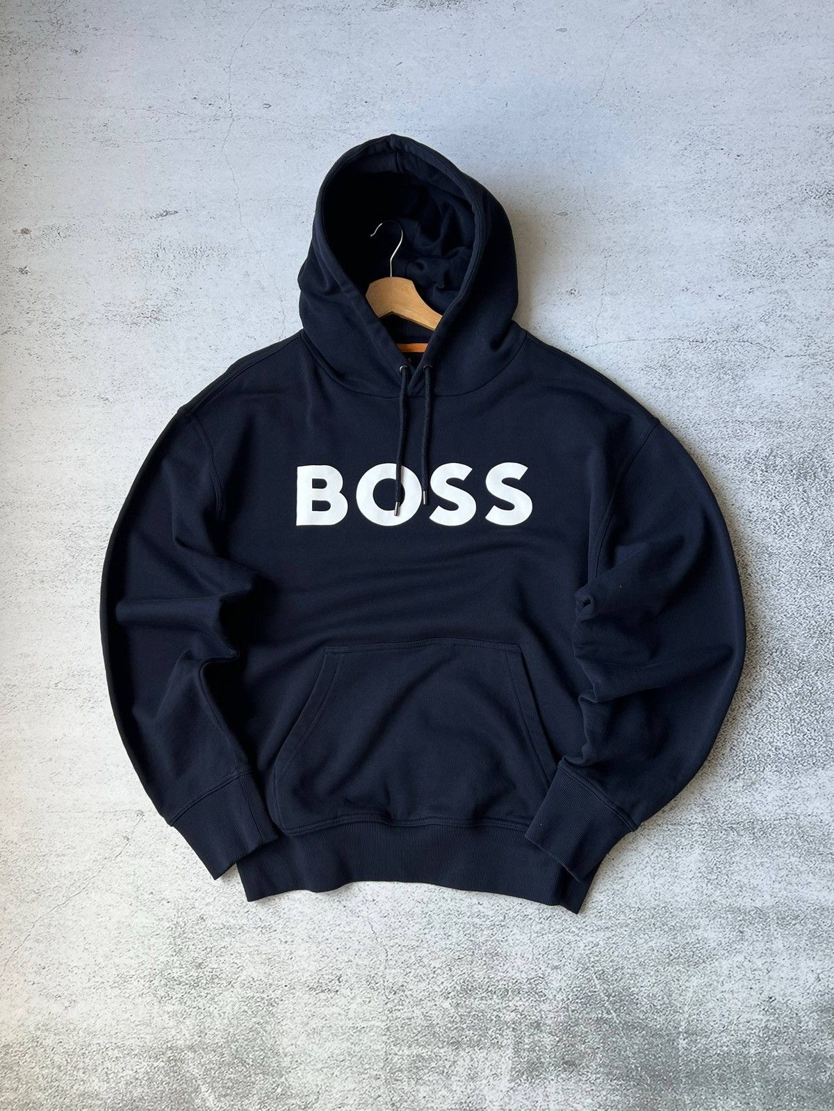Hugo Boss Hugo Boss BOSS Logo Hoodie Navy Men’s Pullover Sweatshirt Size US L / EU 52-54 / 3 - 4 Thumbnail