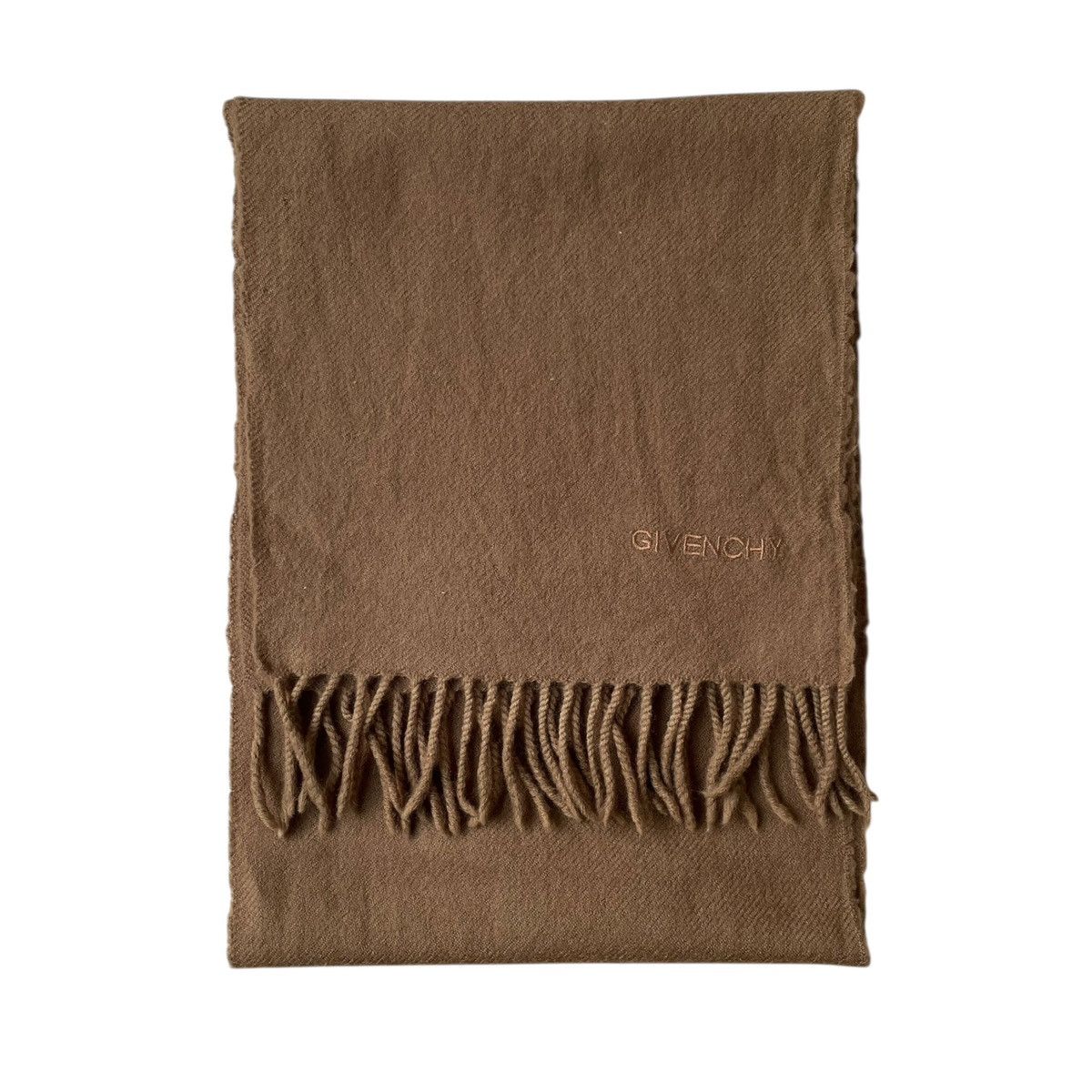 Designer × Givenchy Givenchy Monsieur Paris Designer Virgin Wool Muffler Size ONE SIZE - 2 Thumbnail