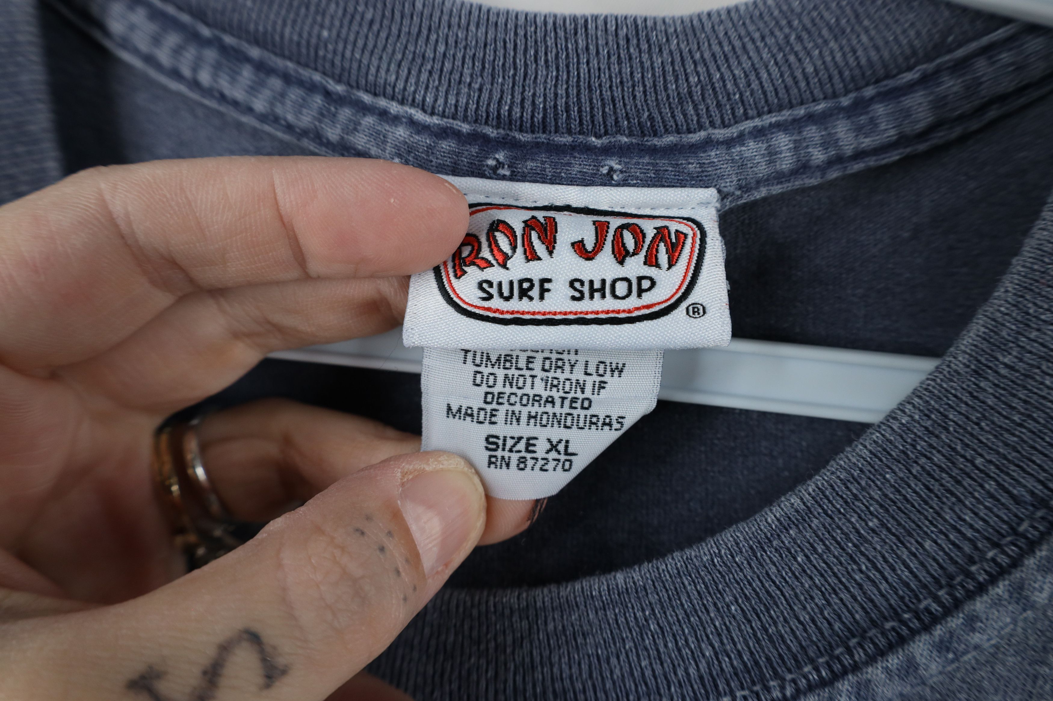 Vintage Vintage Ron Jon Surf Shop Stonewash Cocoa Beach T-Shirt Size US XL / EU 56 / 4 - 5 Thumbnail