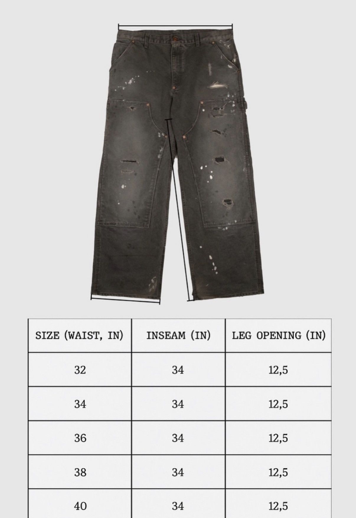 Other LIMITED UNDS ‘Faded Black Canvas Denim’ Size US 32 / EU 48 - 3 Thumbnail